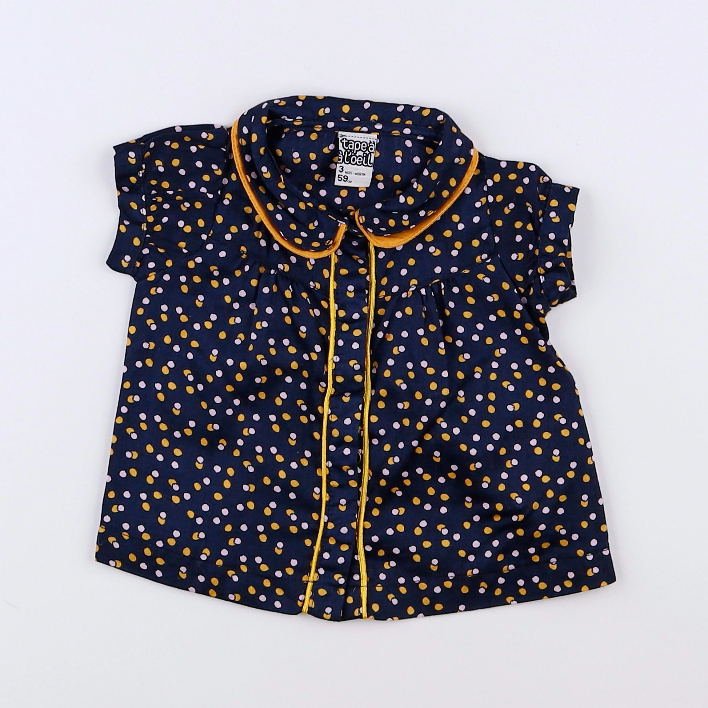 Tape à l'oeil - blouse bleu - 3 mois