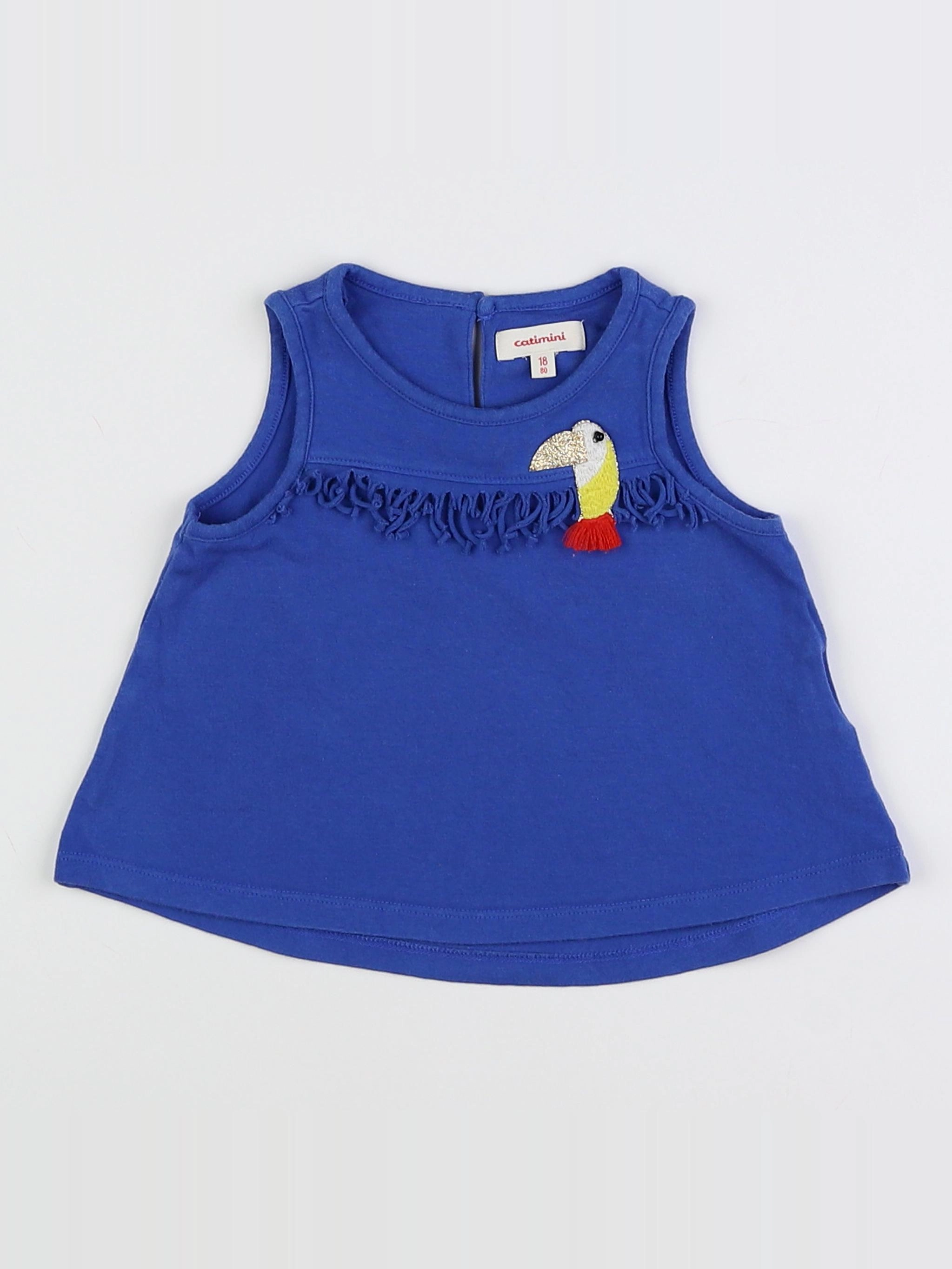 Catimini - débardeur bleu - 18 mois