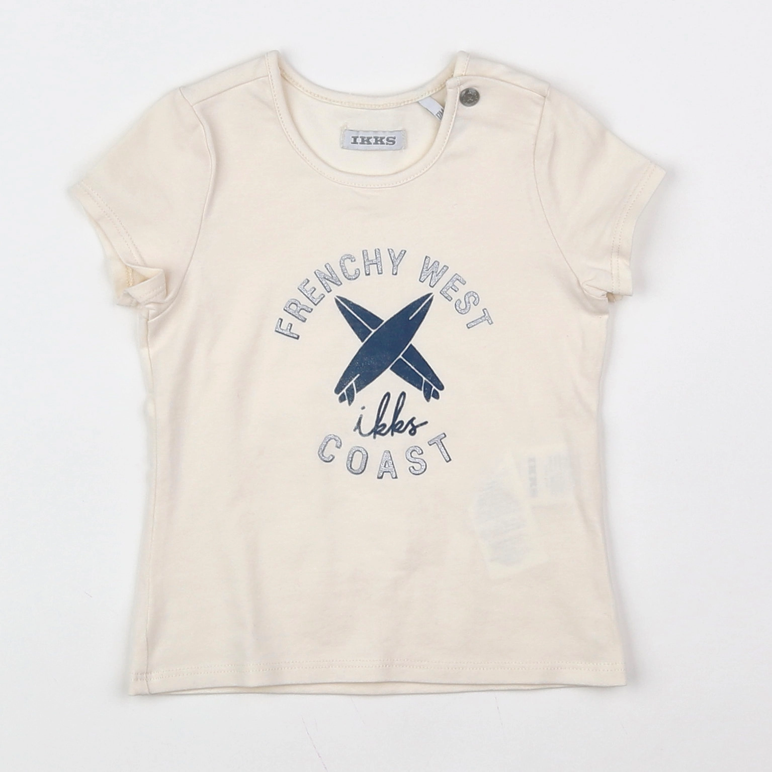 IKKS - tee-shirt beige - 12 mois