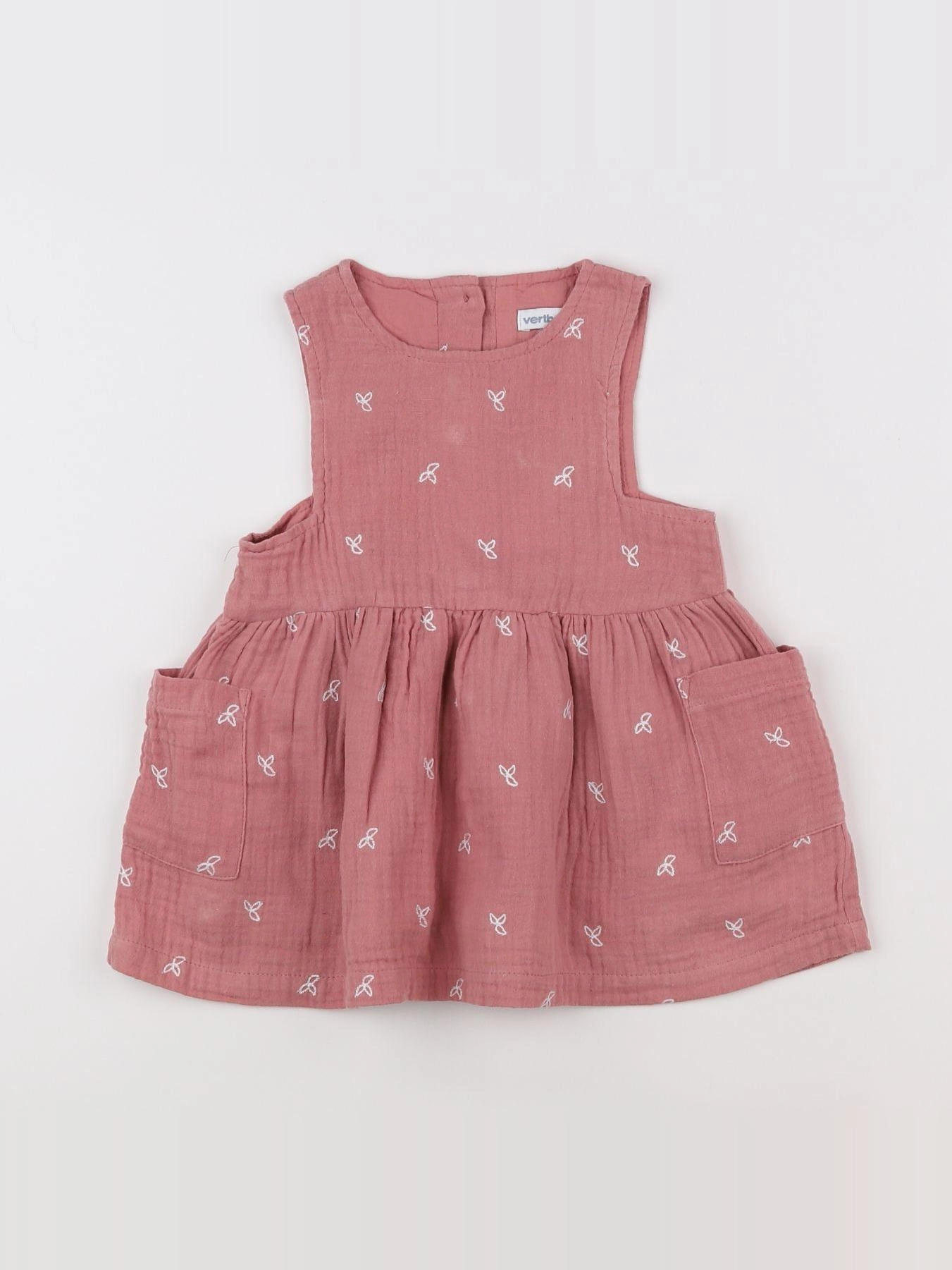 Vertbaudet - robe rose - 12 mois
