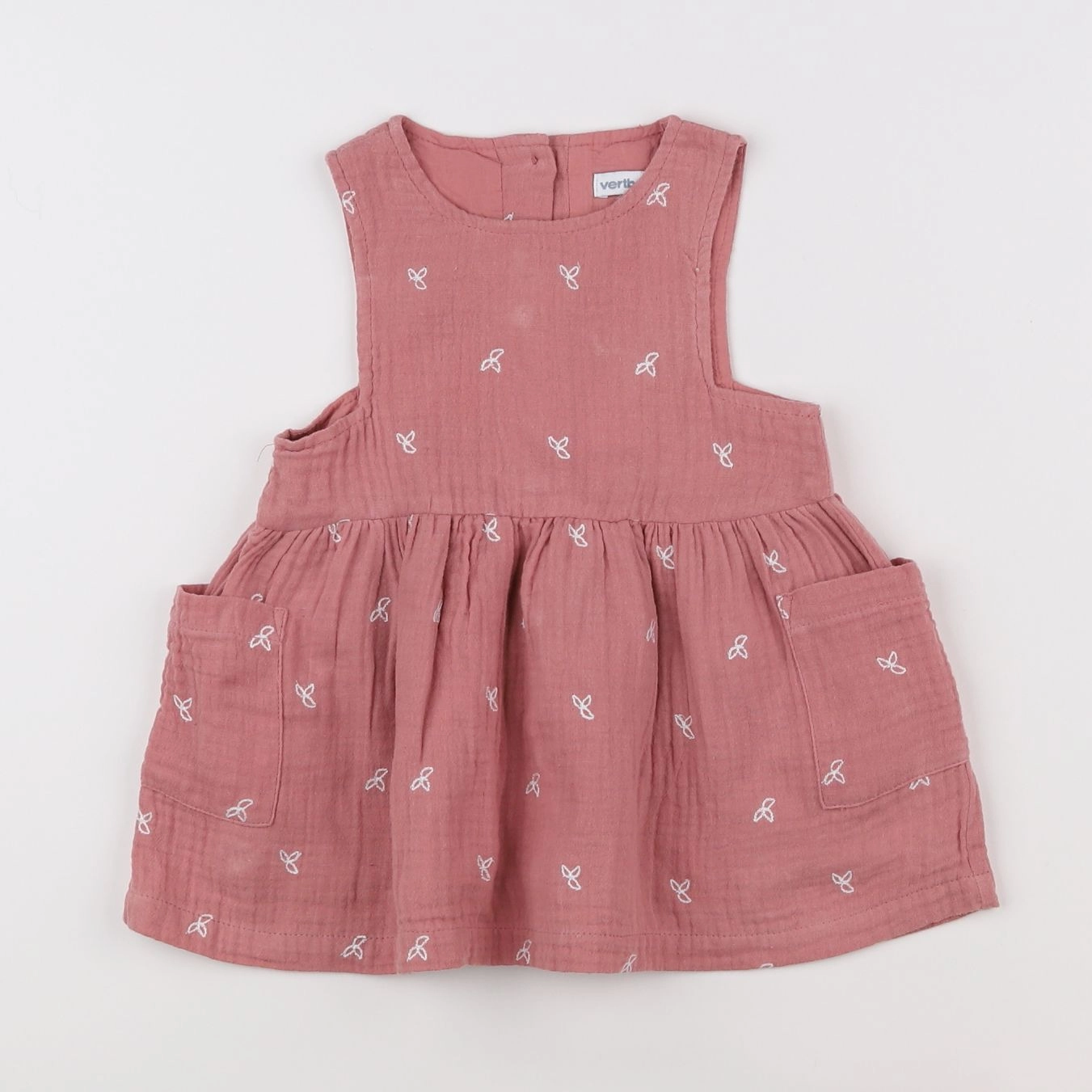 Vertbaudet - robe rose - 12 mois