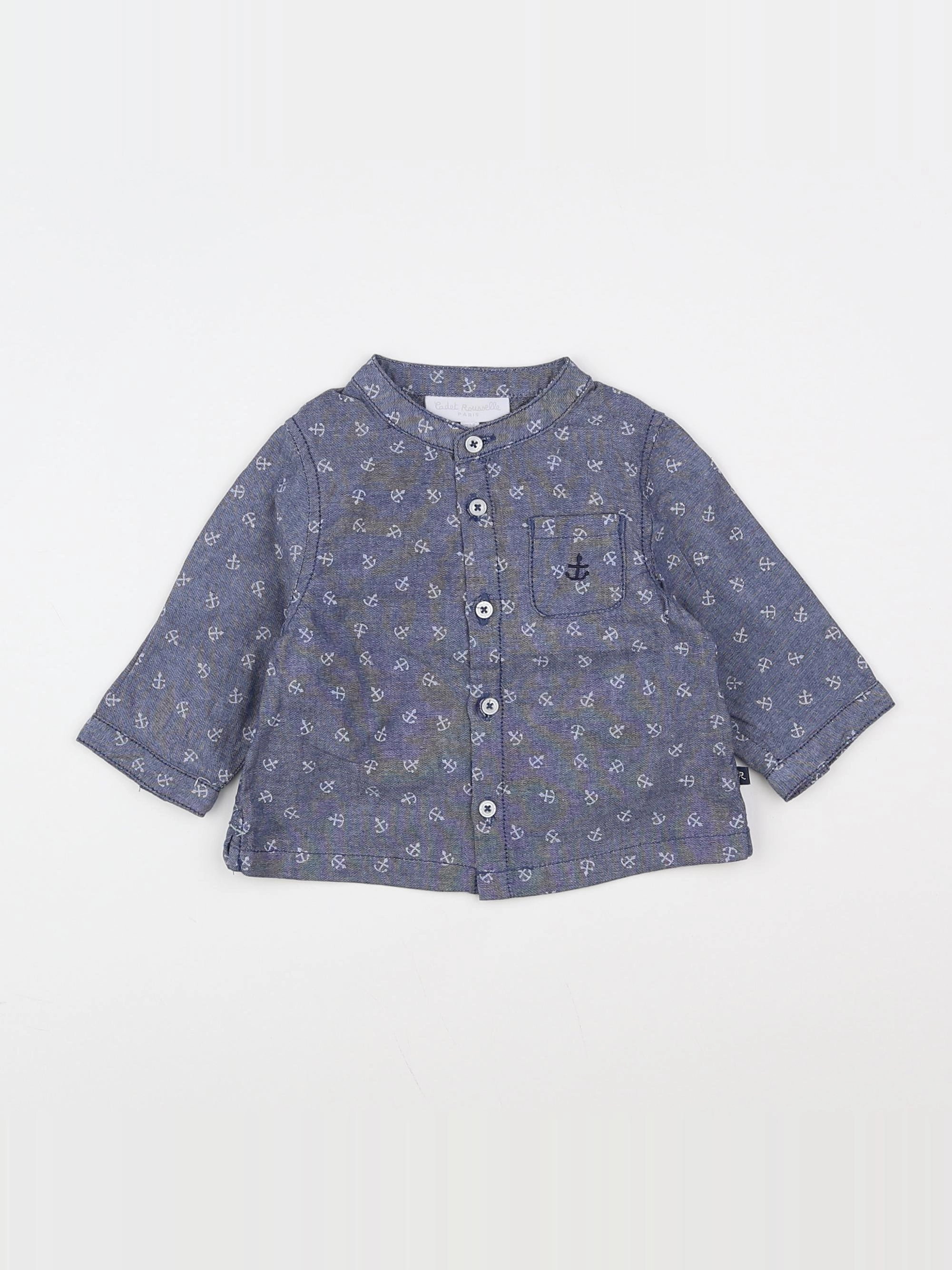 Cadet Rousselle - chemise blanc, bleu - 3 mois