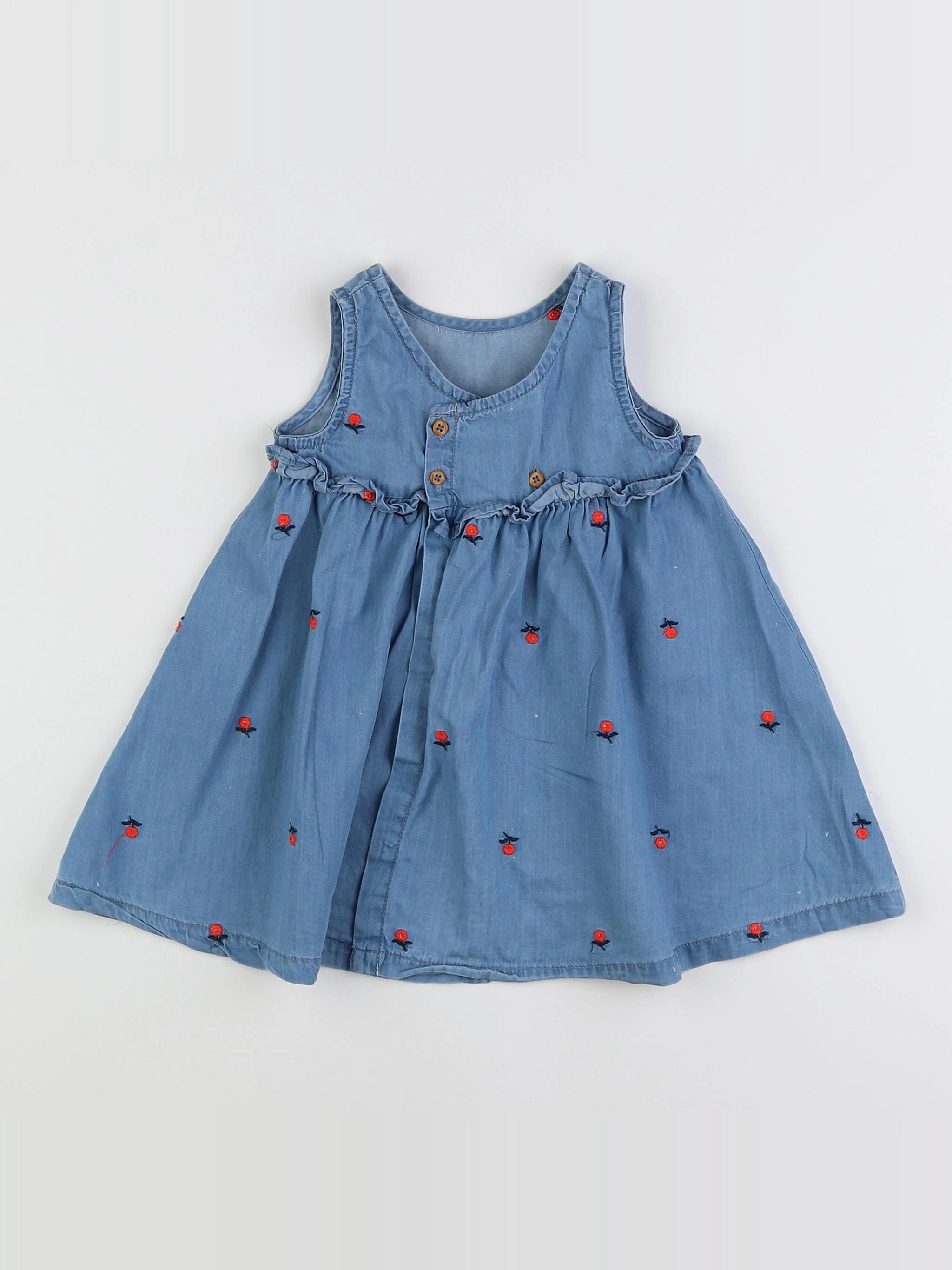 Boutchou - robe bleu - 12 mois