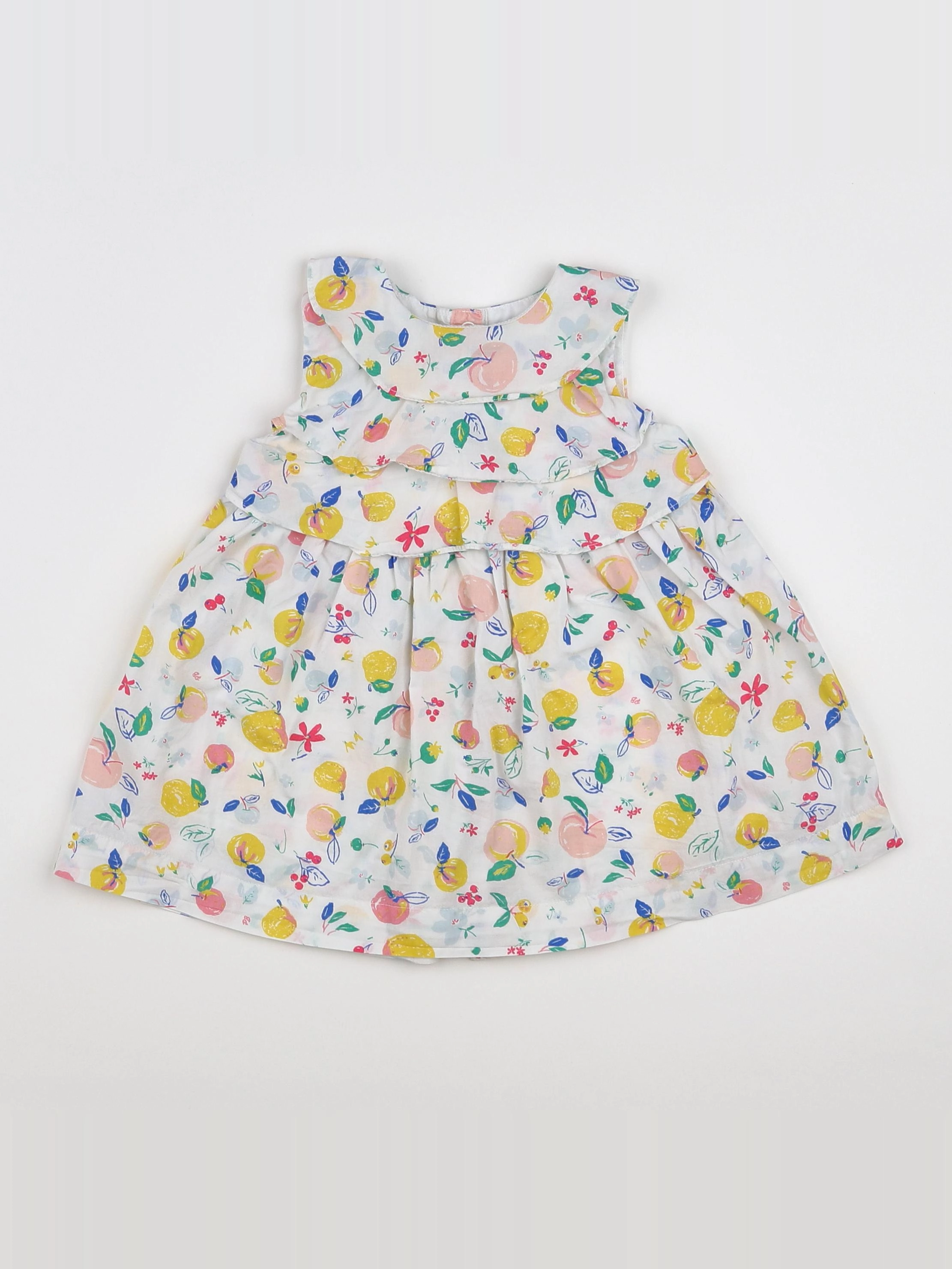 Petit Bateau - robe multicolore - 12 mois