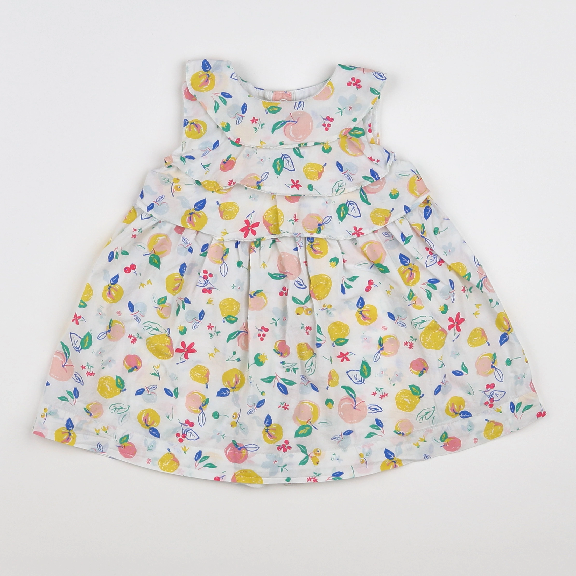 Petit Bateau - robe multicolore - 12 mois