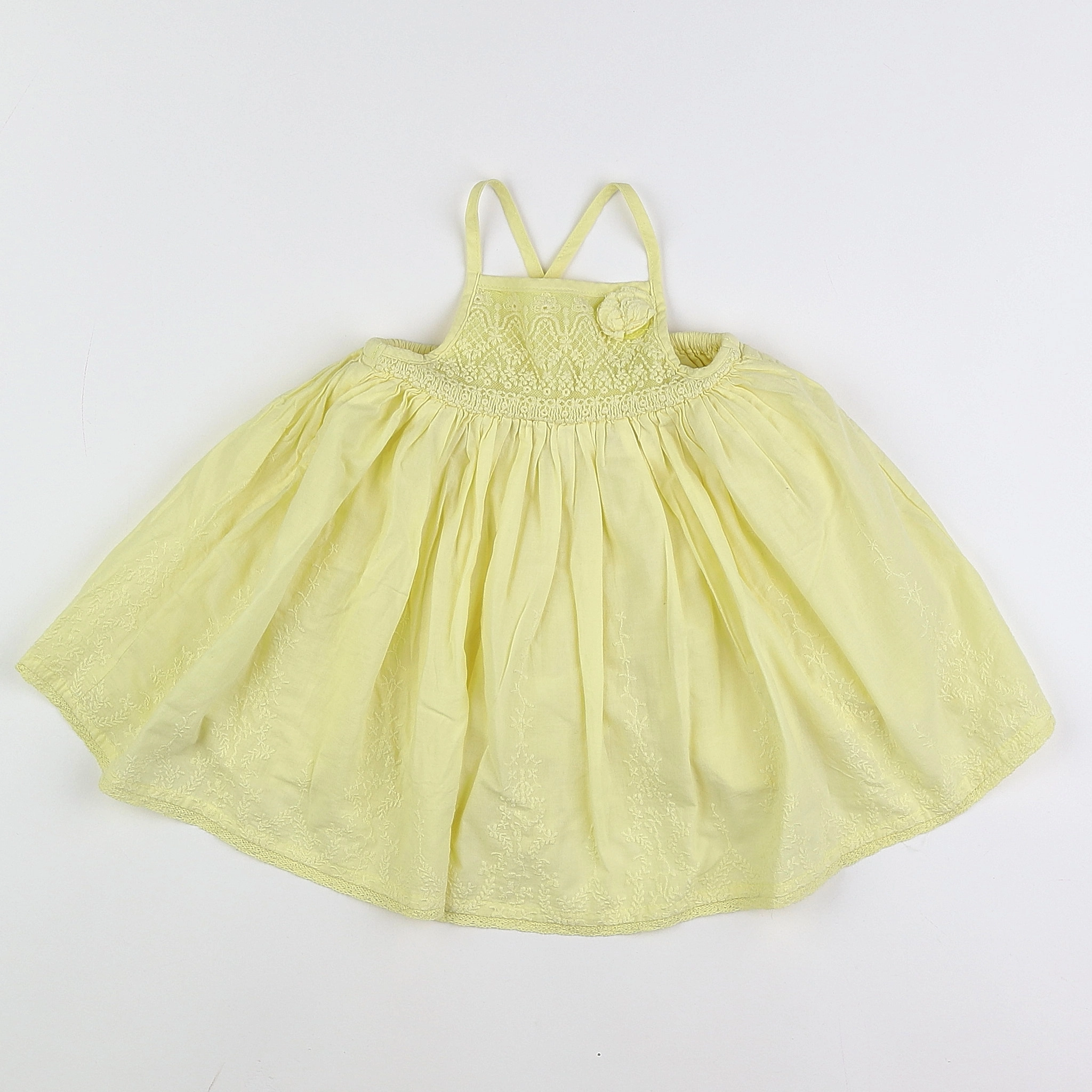 Vertbaudet - robe jaune - 9 mois