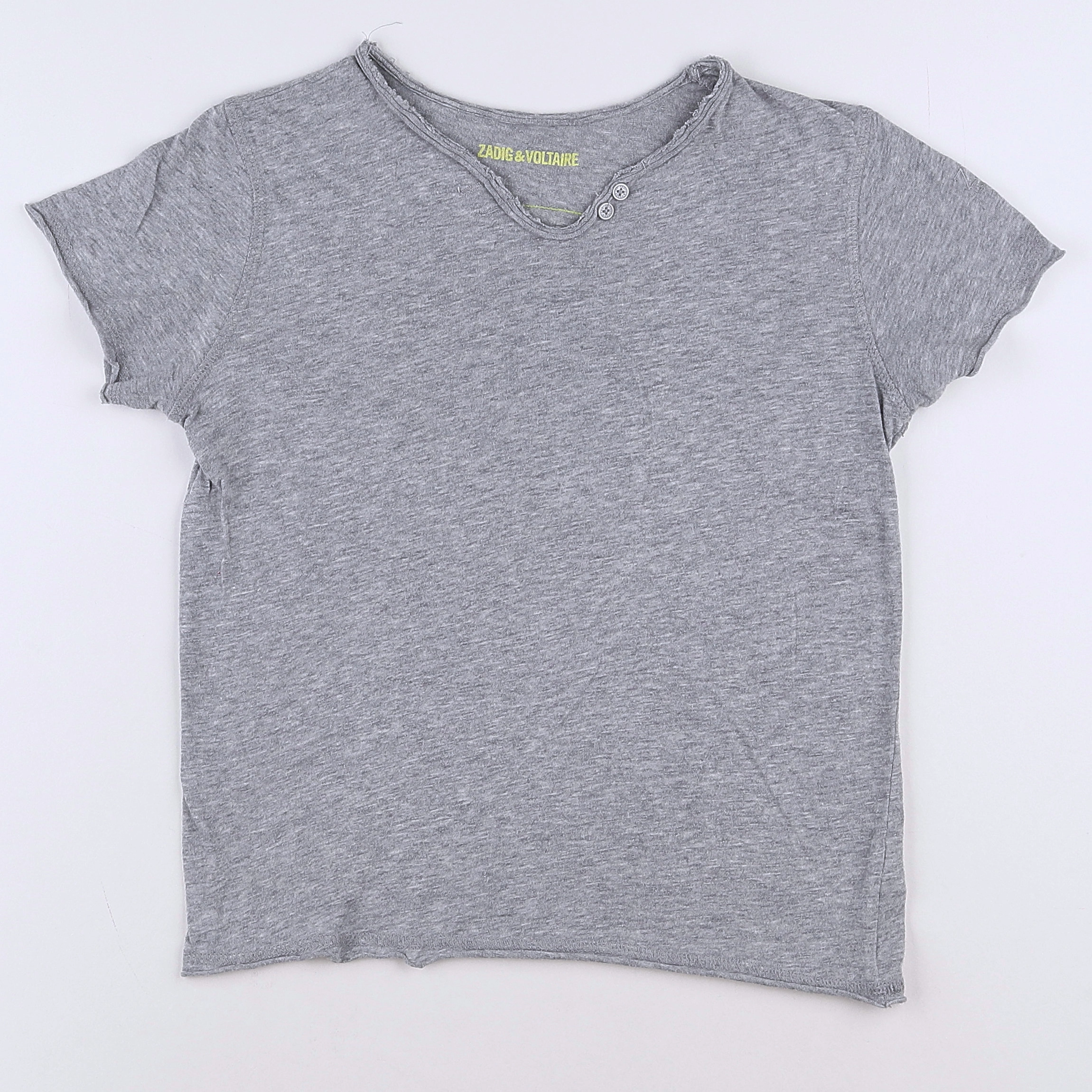 Zadig & Voltaire - tee-shirt imprimé au dos gris - 8 ans