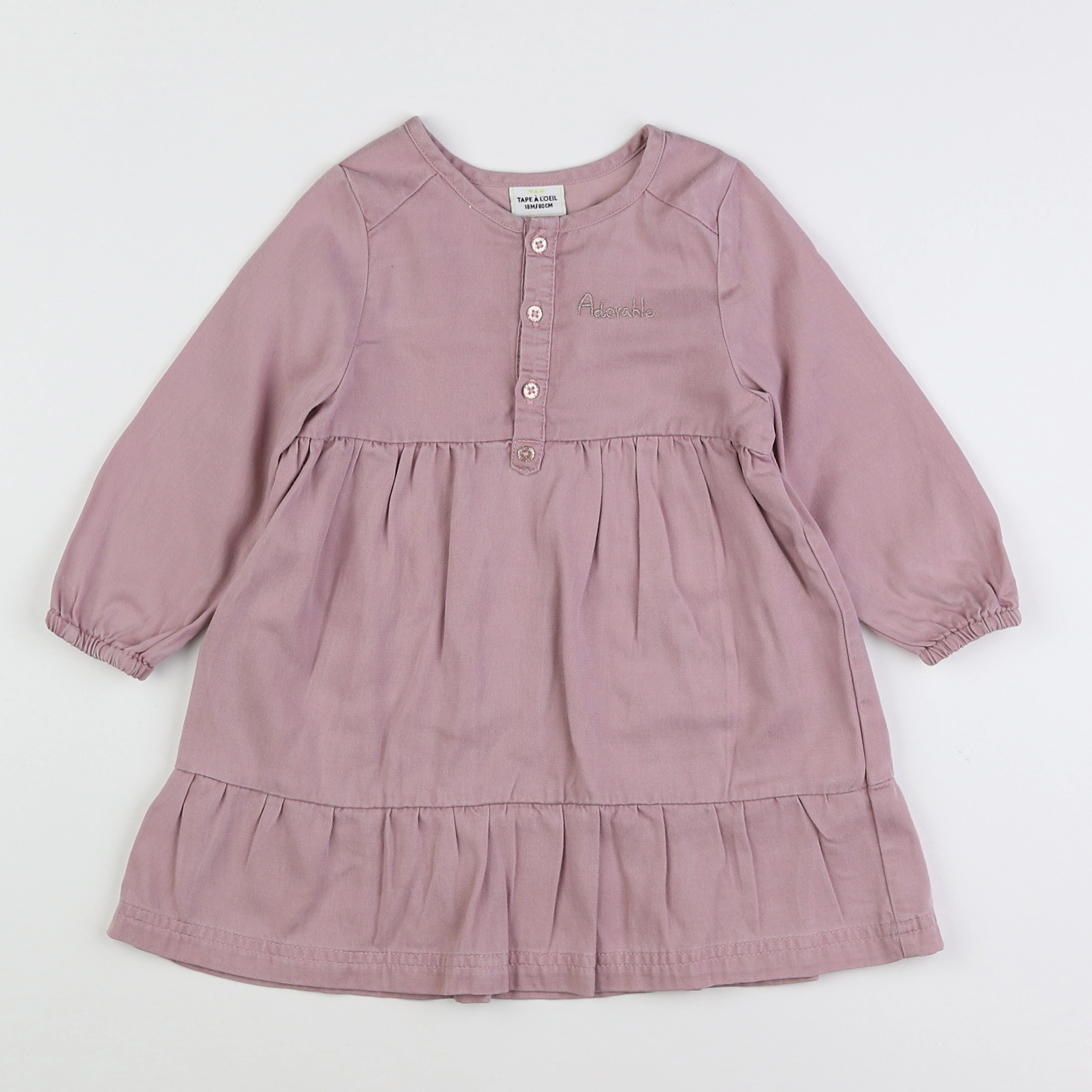 Tape à l'oeil - robe violet - 18 mois