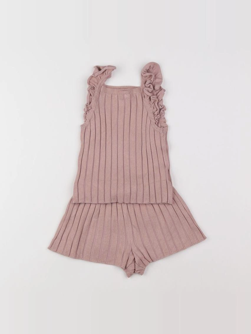 H&M - ensemble rose - 9/12 mois
