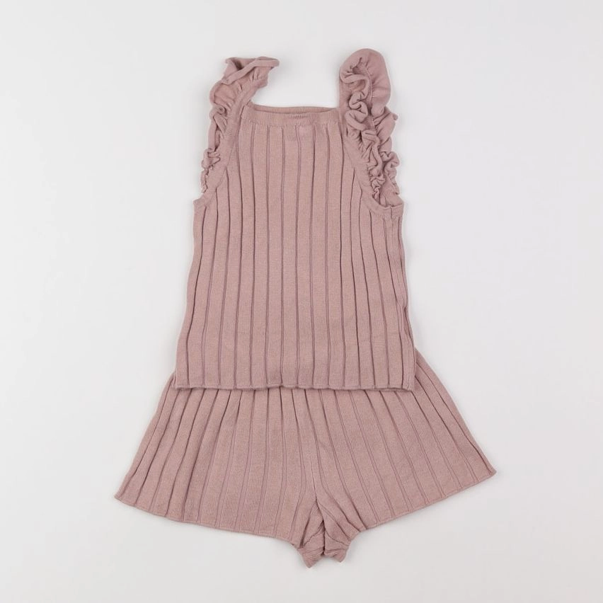 H&M - ensemble rose - 9/12 mois