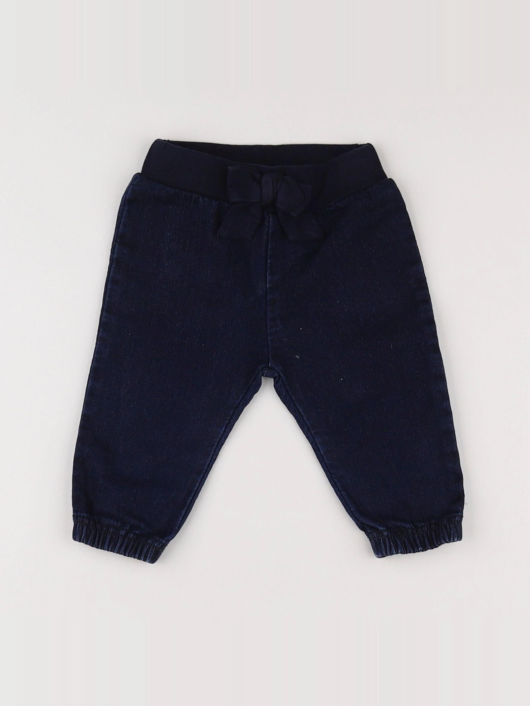 Petit Bateau - pantalon bleu - 6 mois