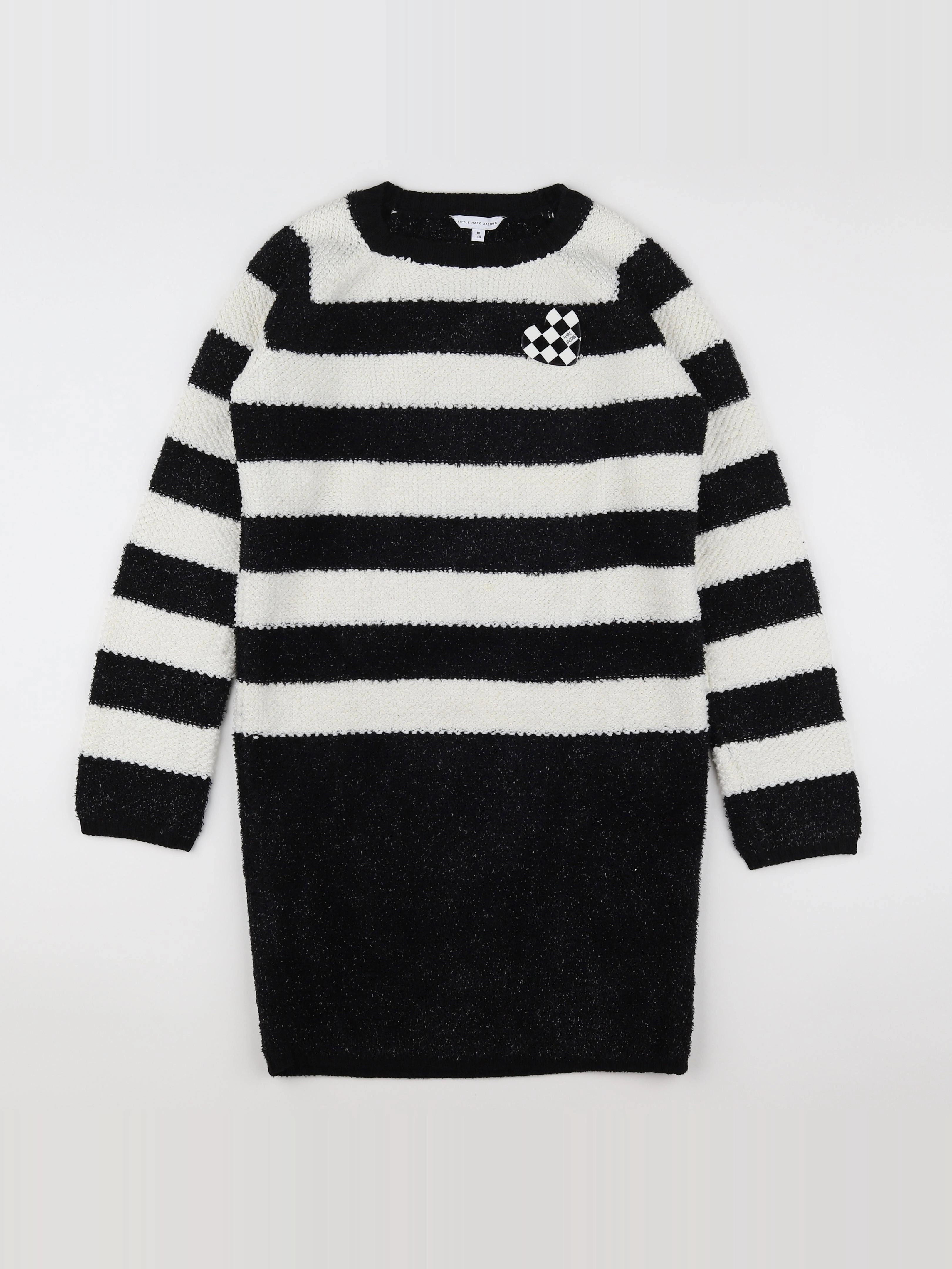 Little marc jacobs - robe blanc, noir - 10 ans
