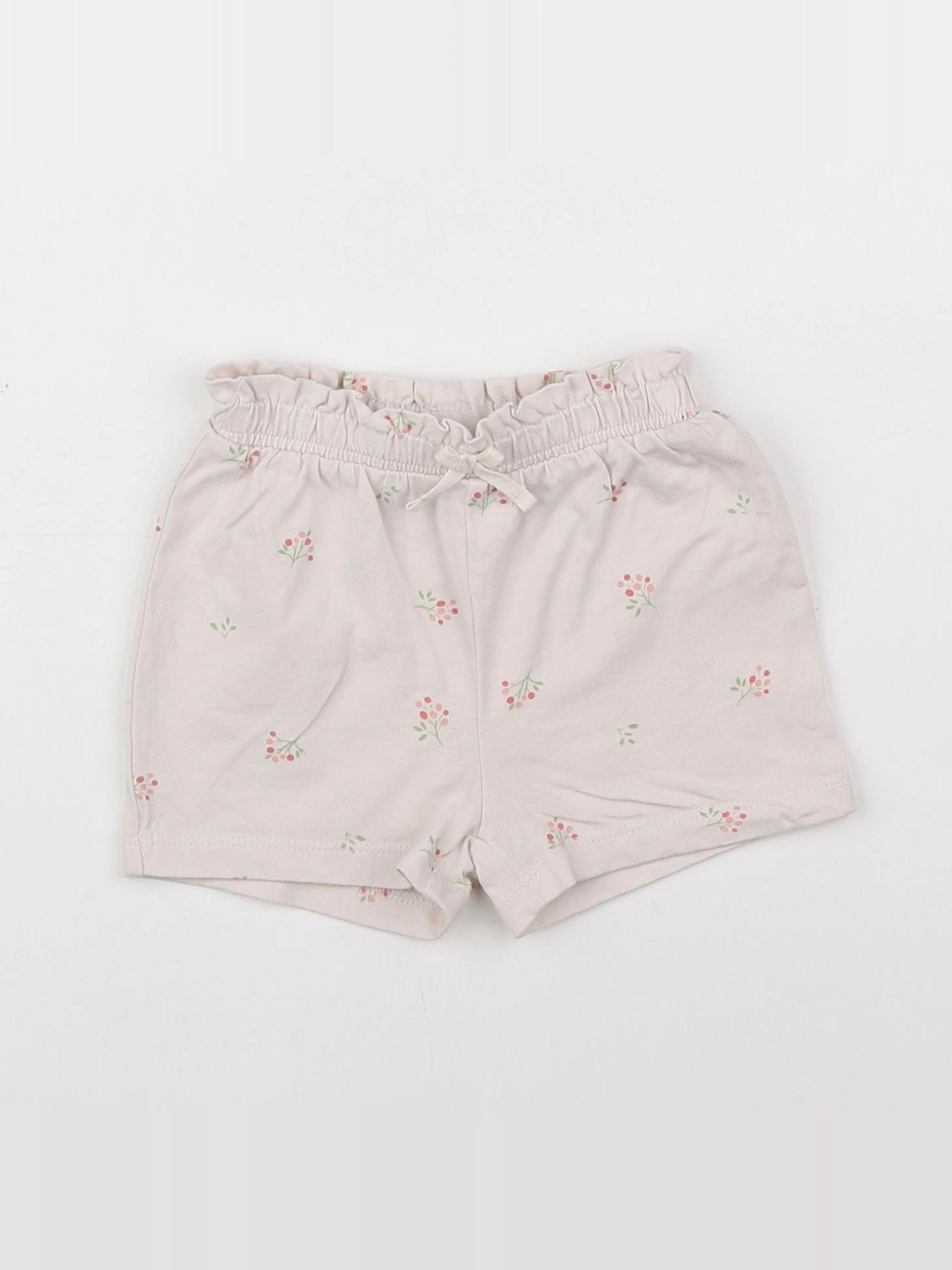 H&M - short rose - 6/9 mois