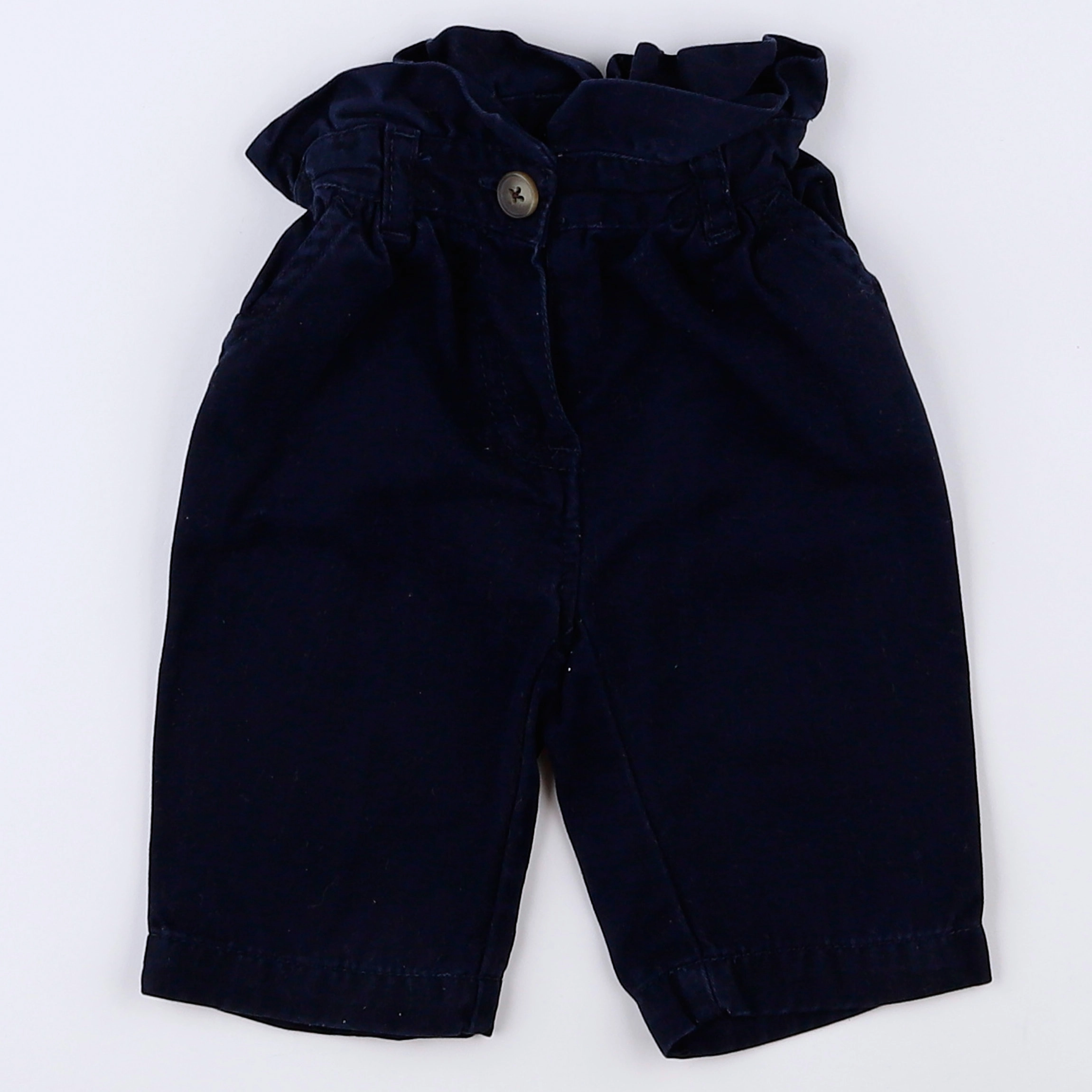 Petit Bateau - pantalon bleu - 3 mois