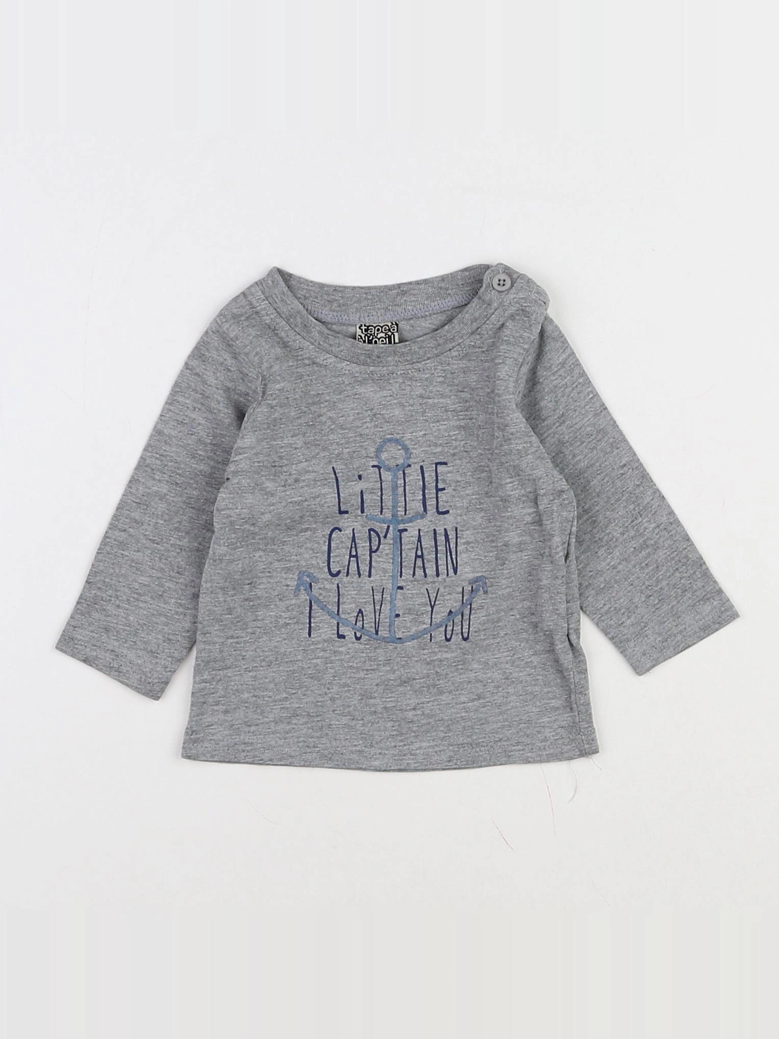 Tape à l'oeil - tee-shirt gris - 3 mois