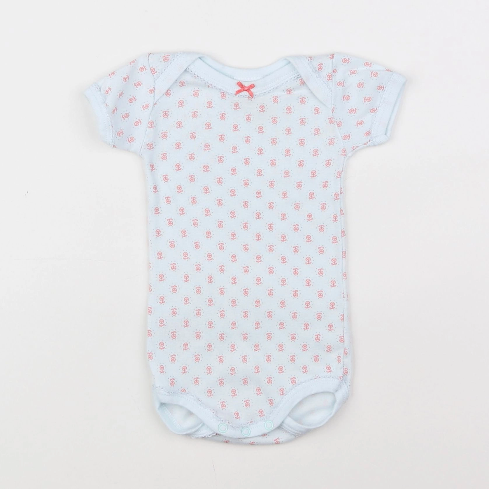 Petit Bateau - body bleu - 3 mois