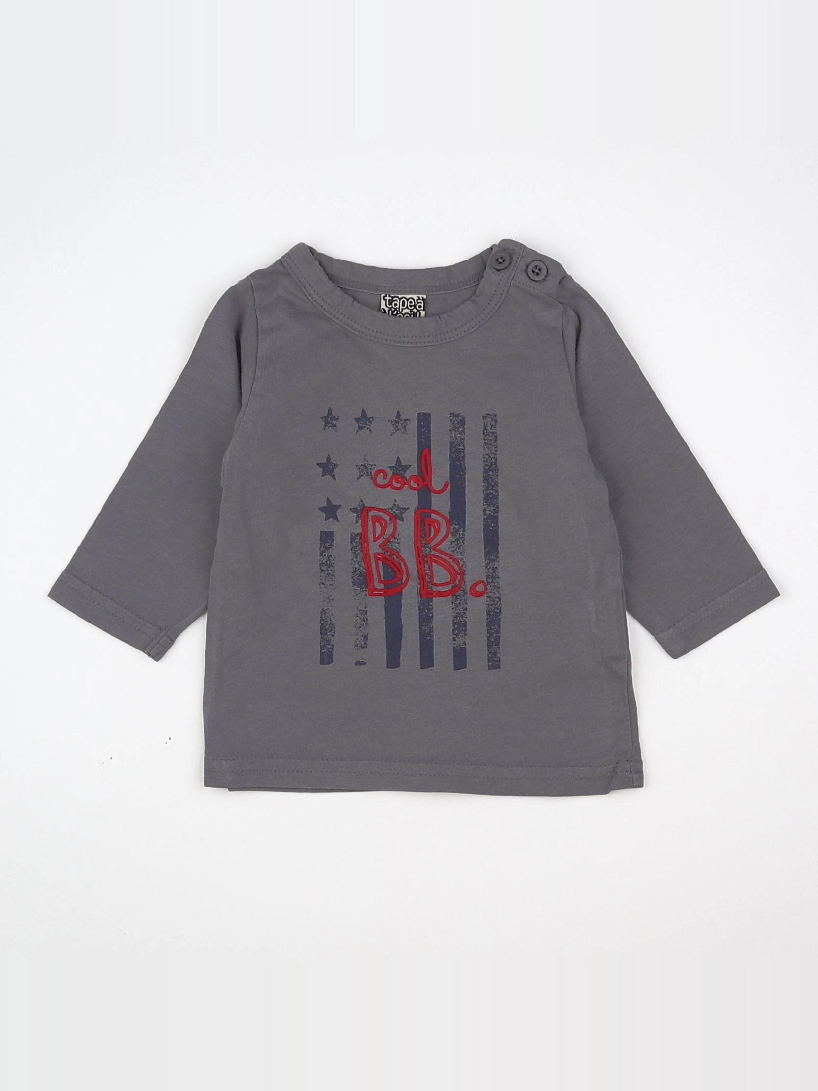 Tape à l'oeil - tee-shirt gris - 3 mois