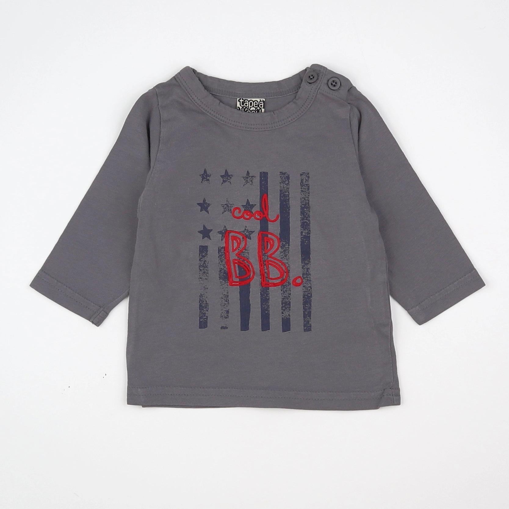 Tape à l'oeil - tee-shirt gris - 3 mois
