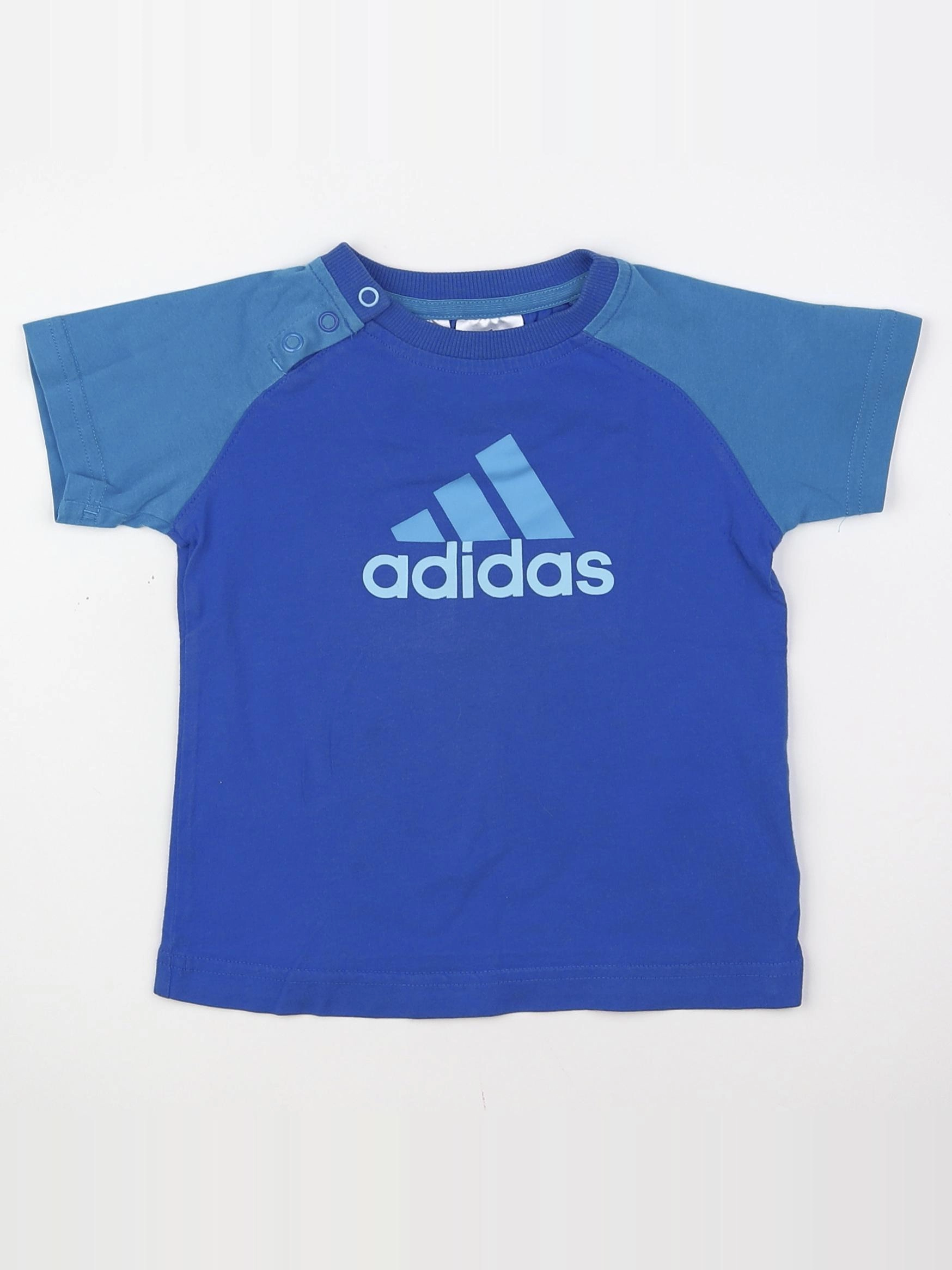 Adidas - tee-shirt bleu - 9/12 mois