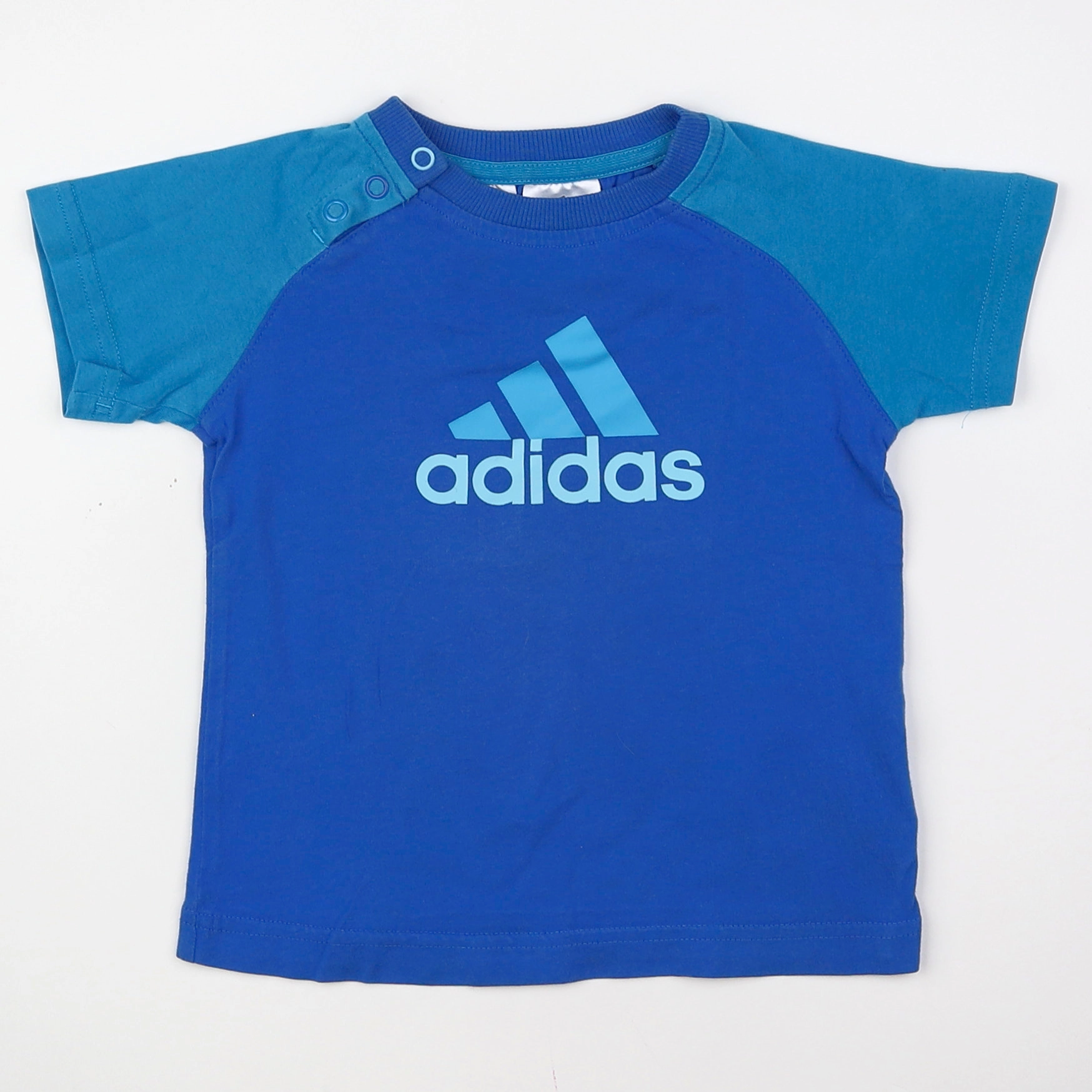 Adidas - tee-shirt bleu - 9/12 mois