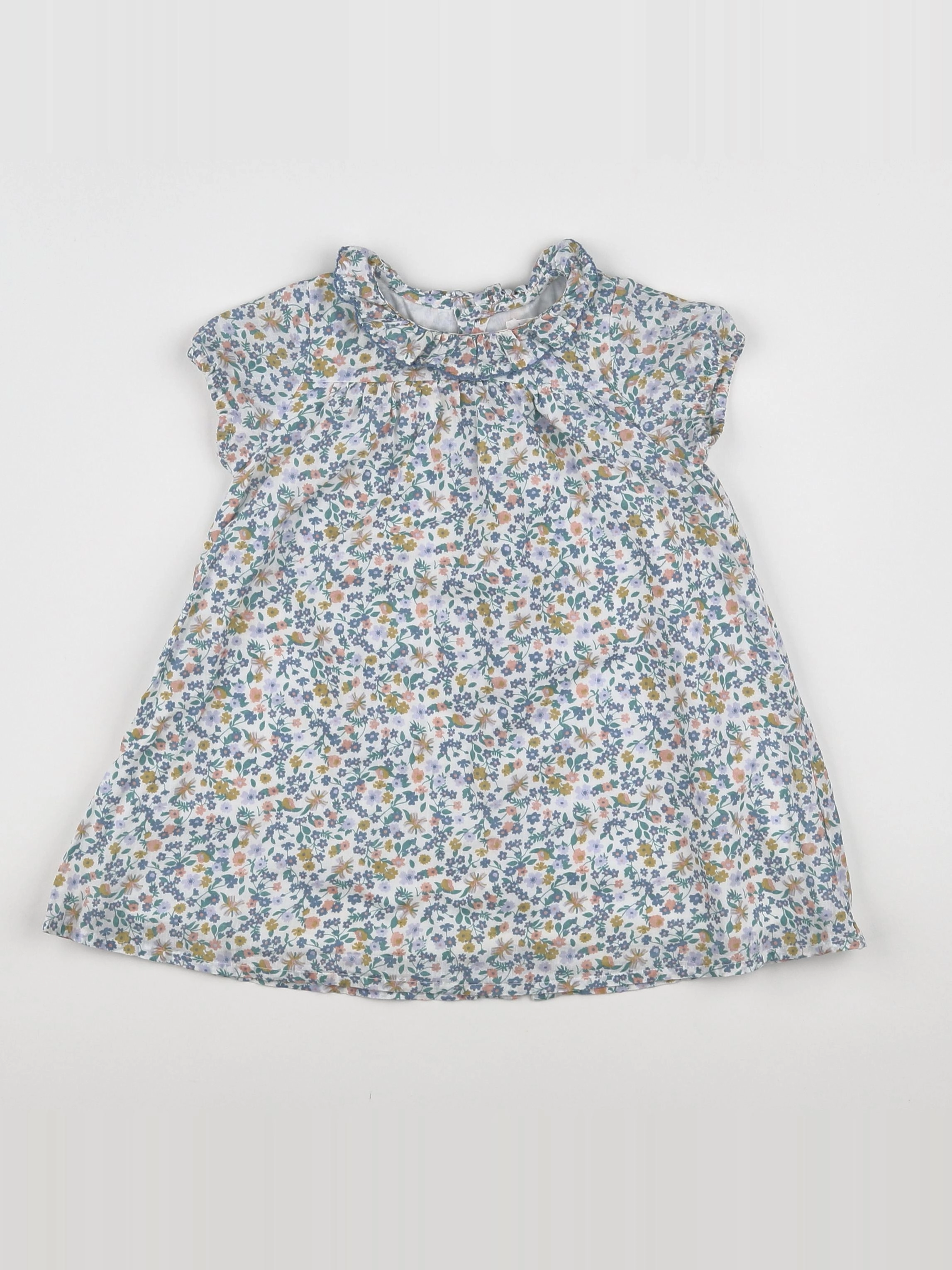 Boutchou - robe bleu, vert - 18 mois
