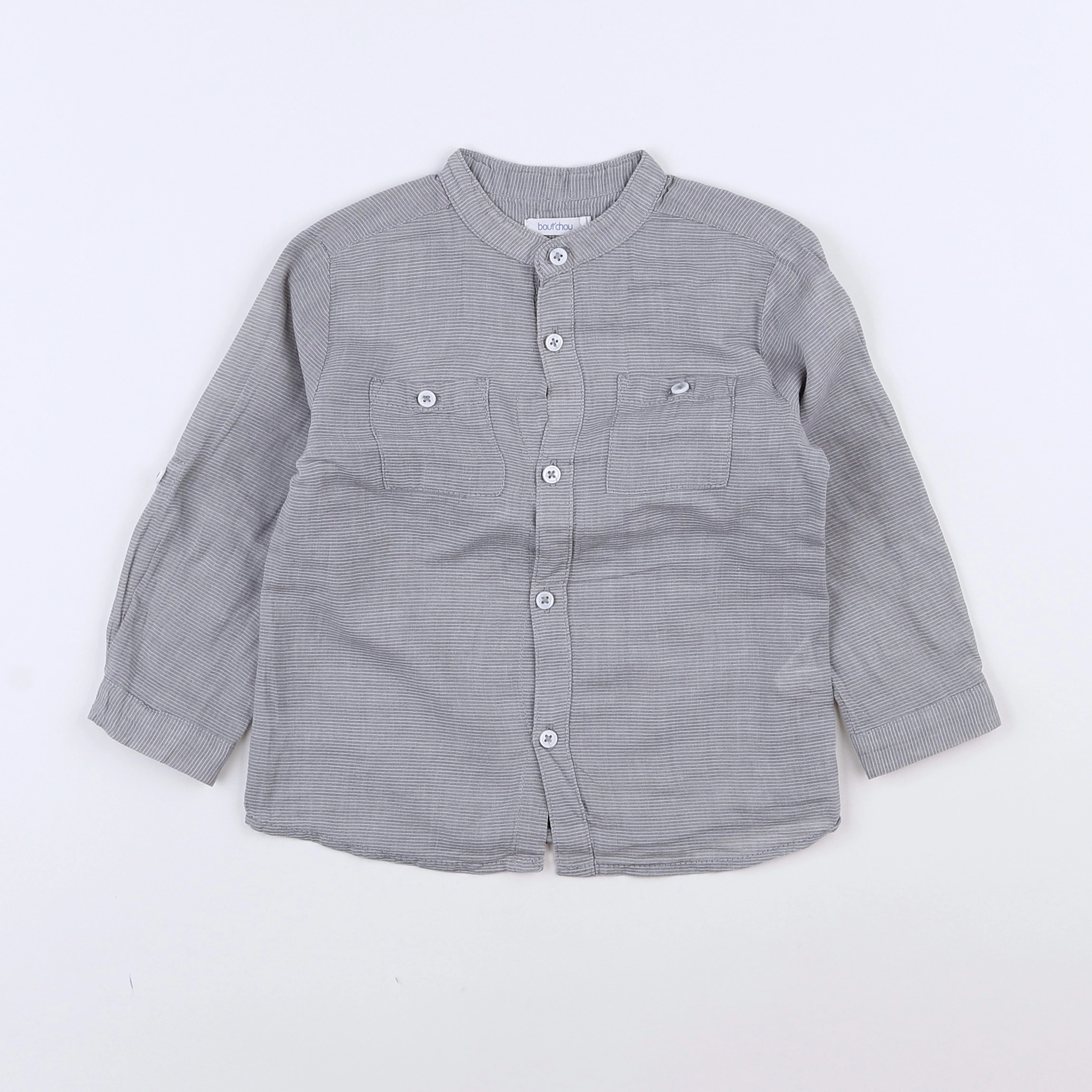 Boutchou - chemise gris - 18 mois