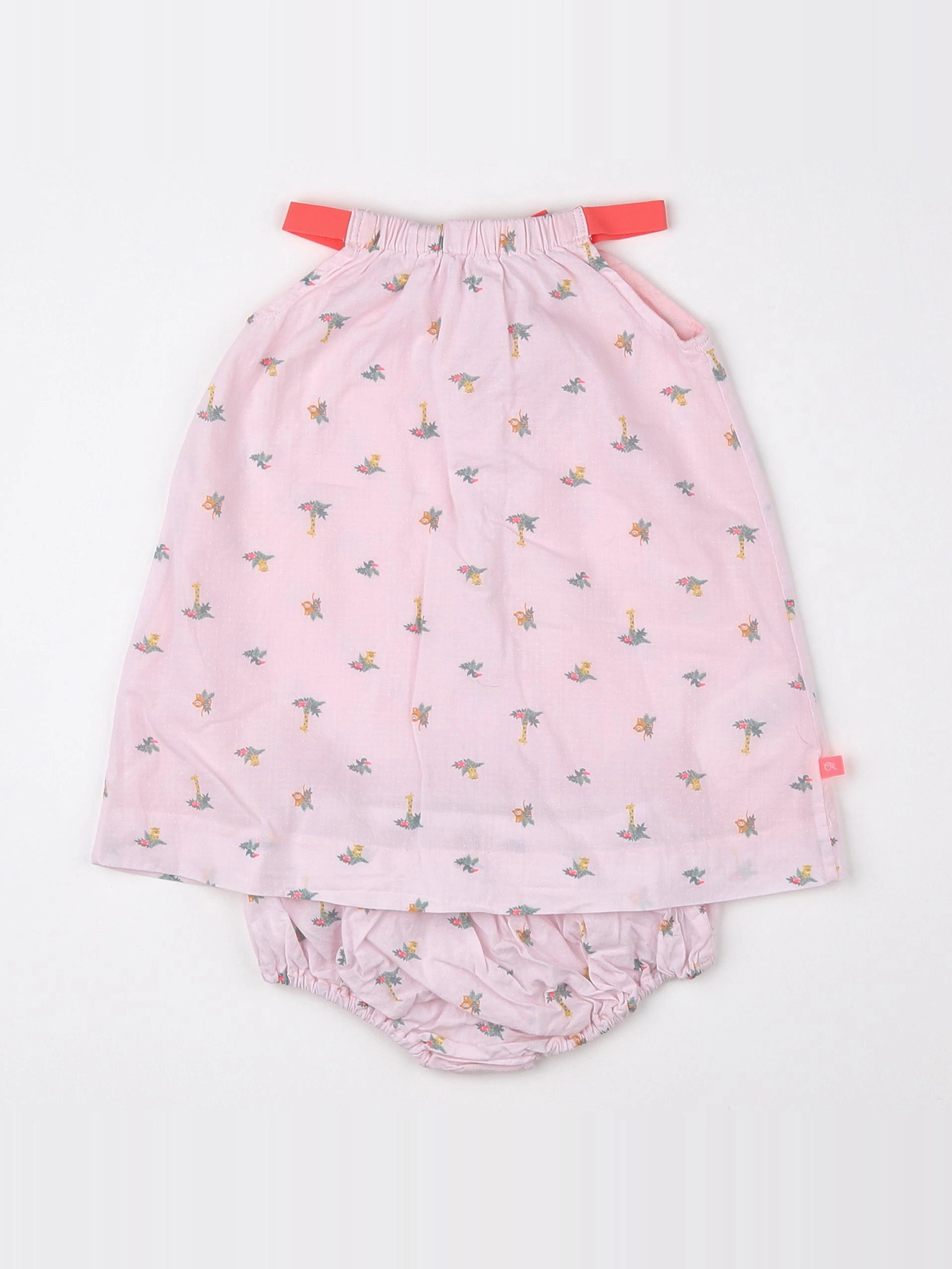 Cadet Rousselle - robe rose - 12 mois
