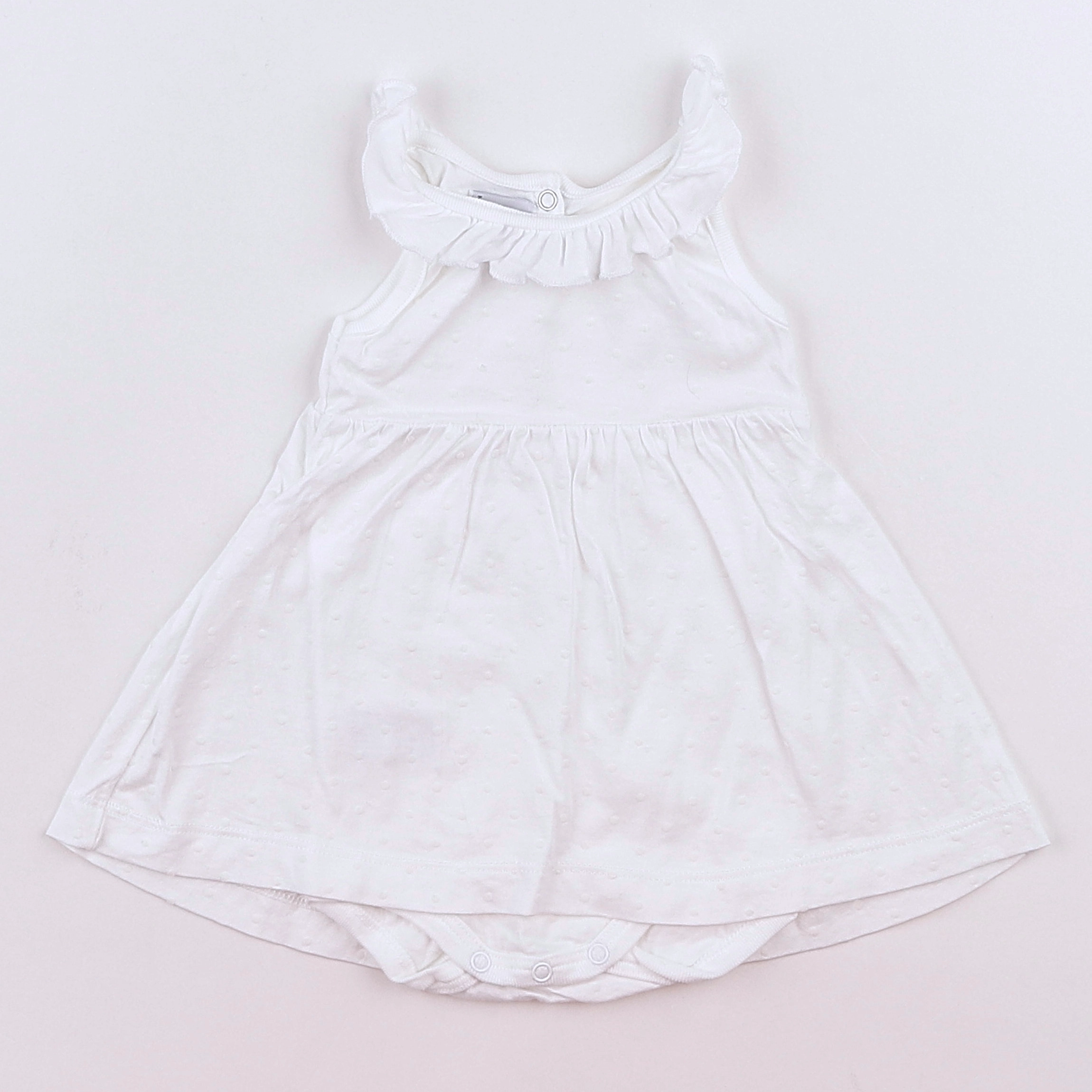 Petit Bateau - body vetement blanc - 3 mois