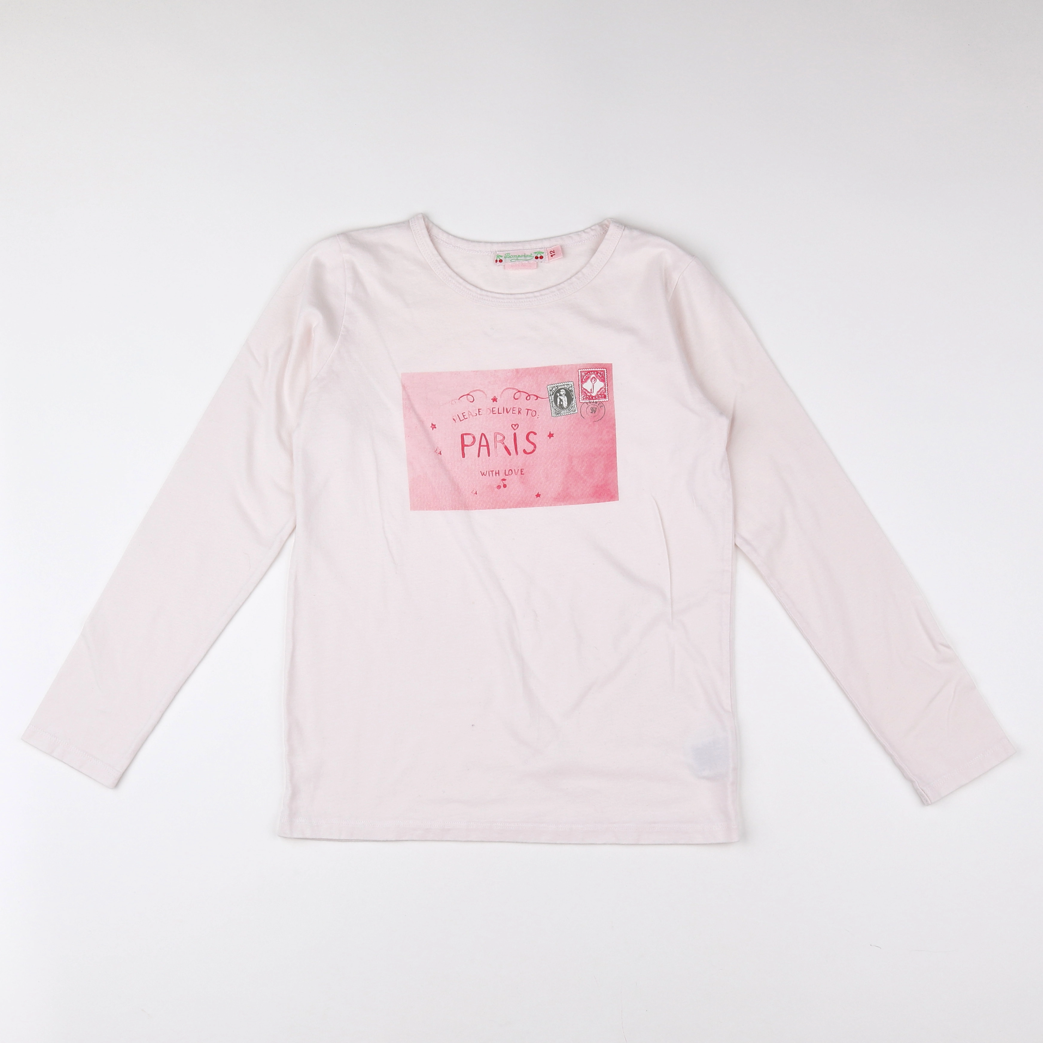 Bonpoint - tee-shirt rose - 12 ans