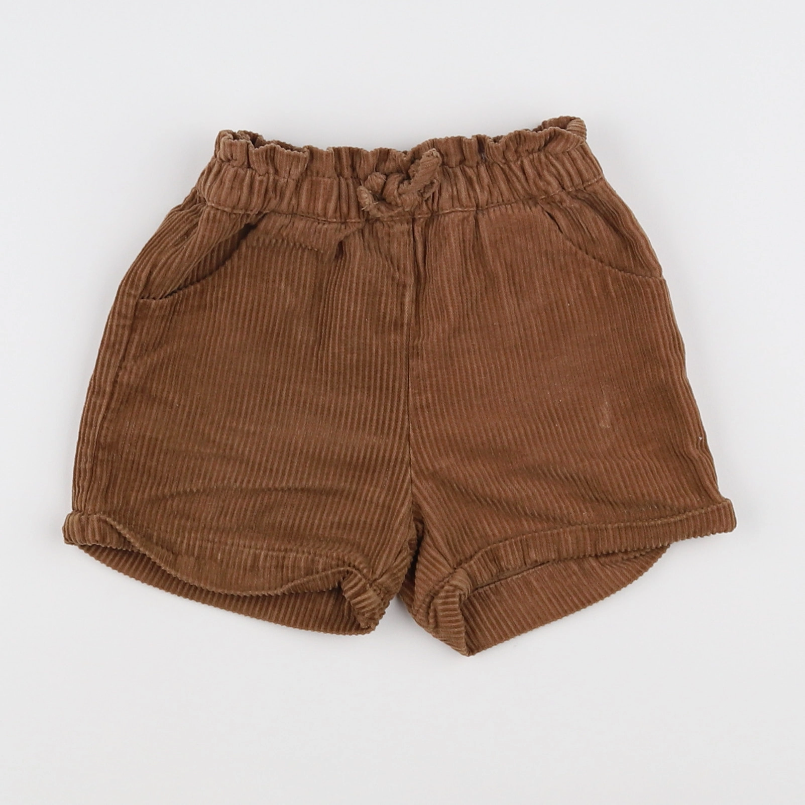 Vertbaudet - short marron - 18 mois