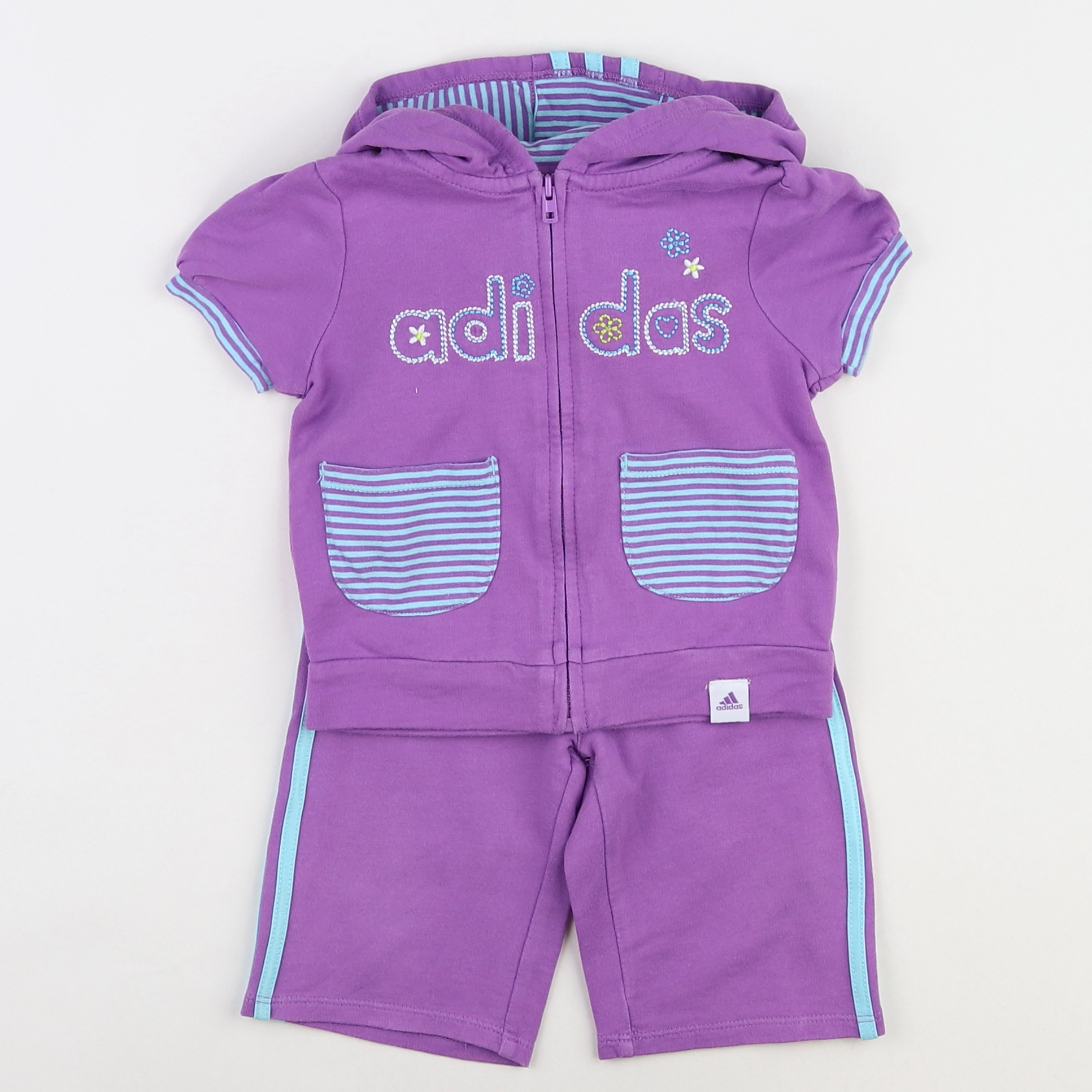 Adidas - ensemble violet - 12 mois