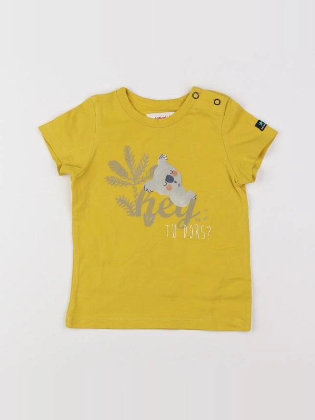 Catimini - tee-shirt jaune - 12 mois