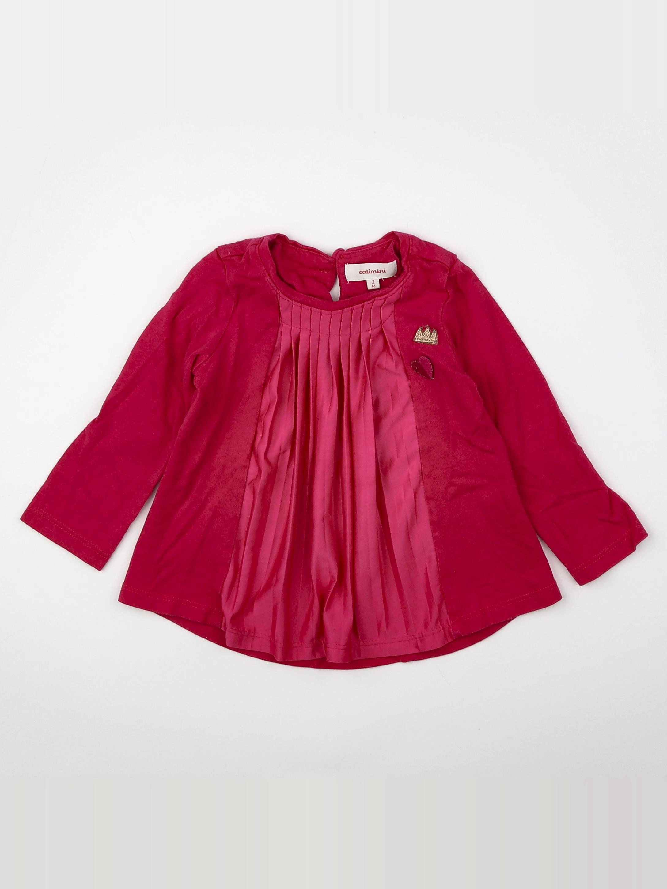 Catimini - tee-shirt rose - 2 ans