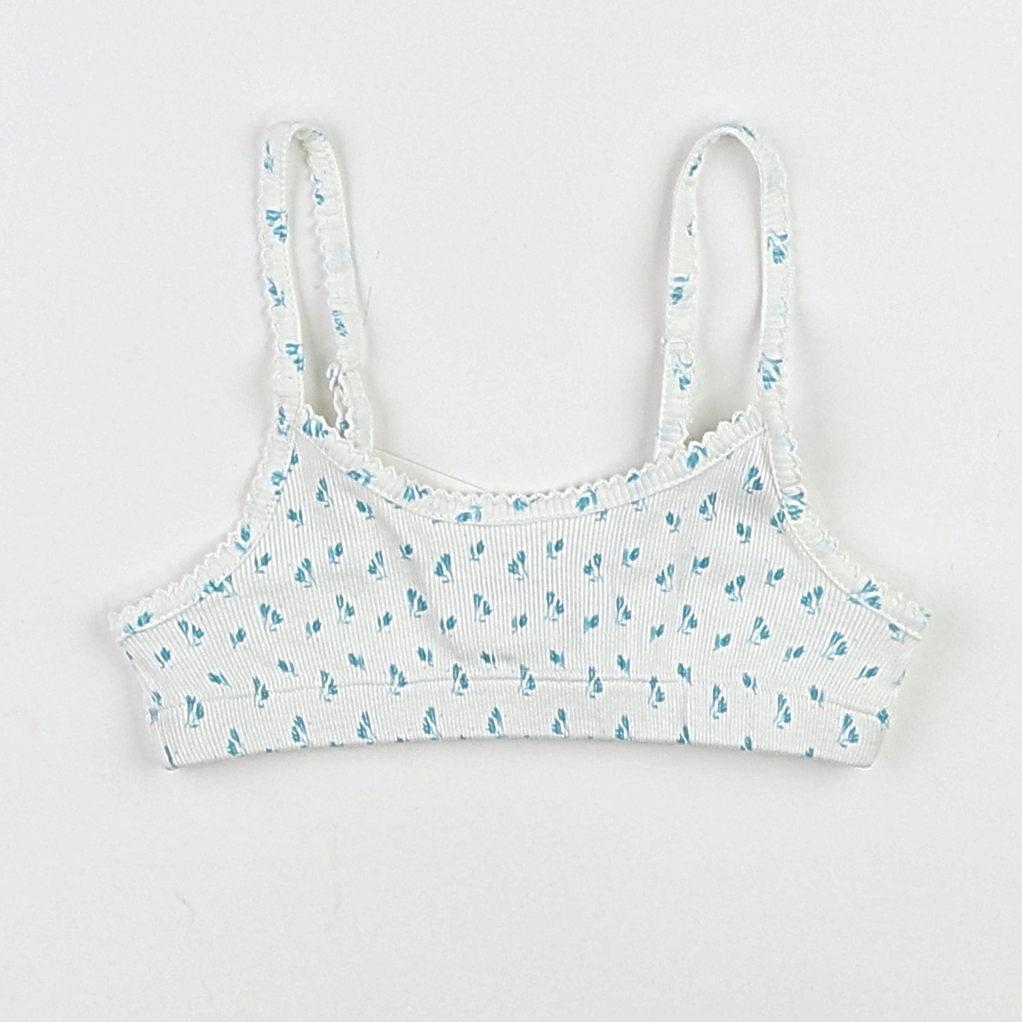 The new society - brassière blanc, bleu (état neuf) - 6 ans