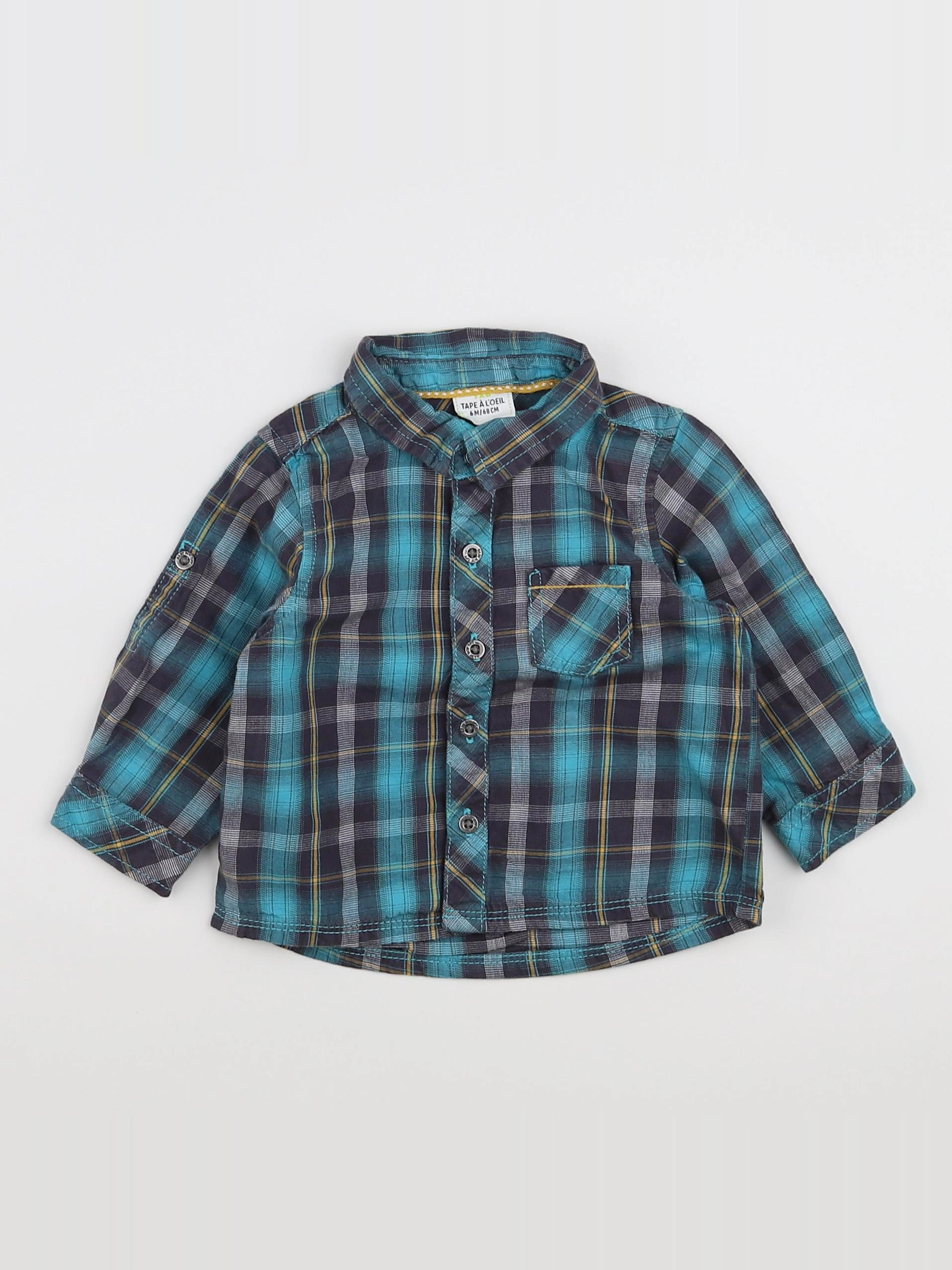 Tape à l'oeil - chemise bleu - 6 mois