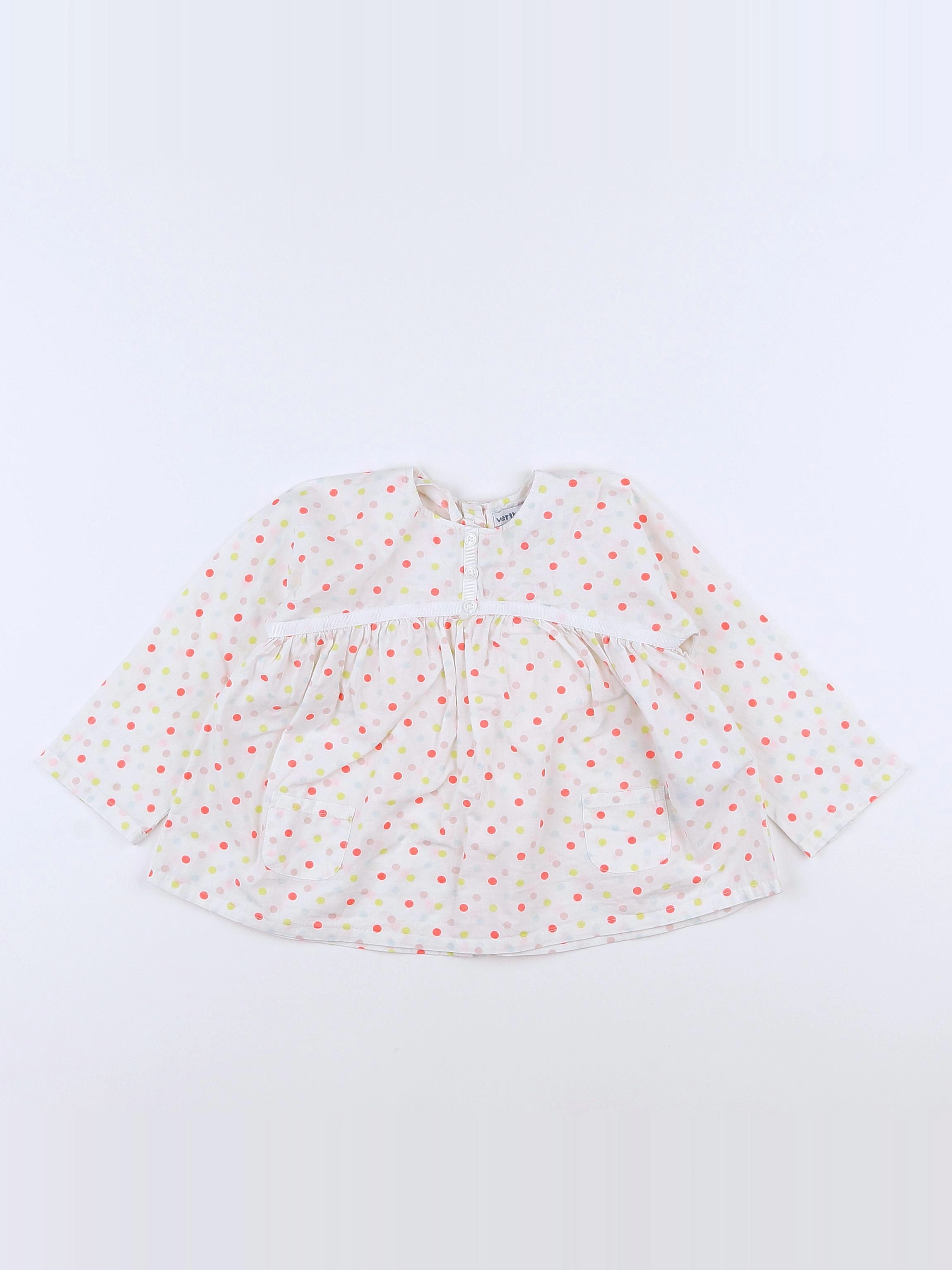 Vertbaudet - blouse blanc - 18 mois