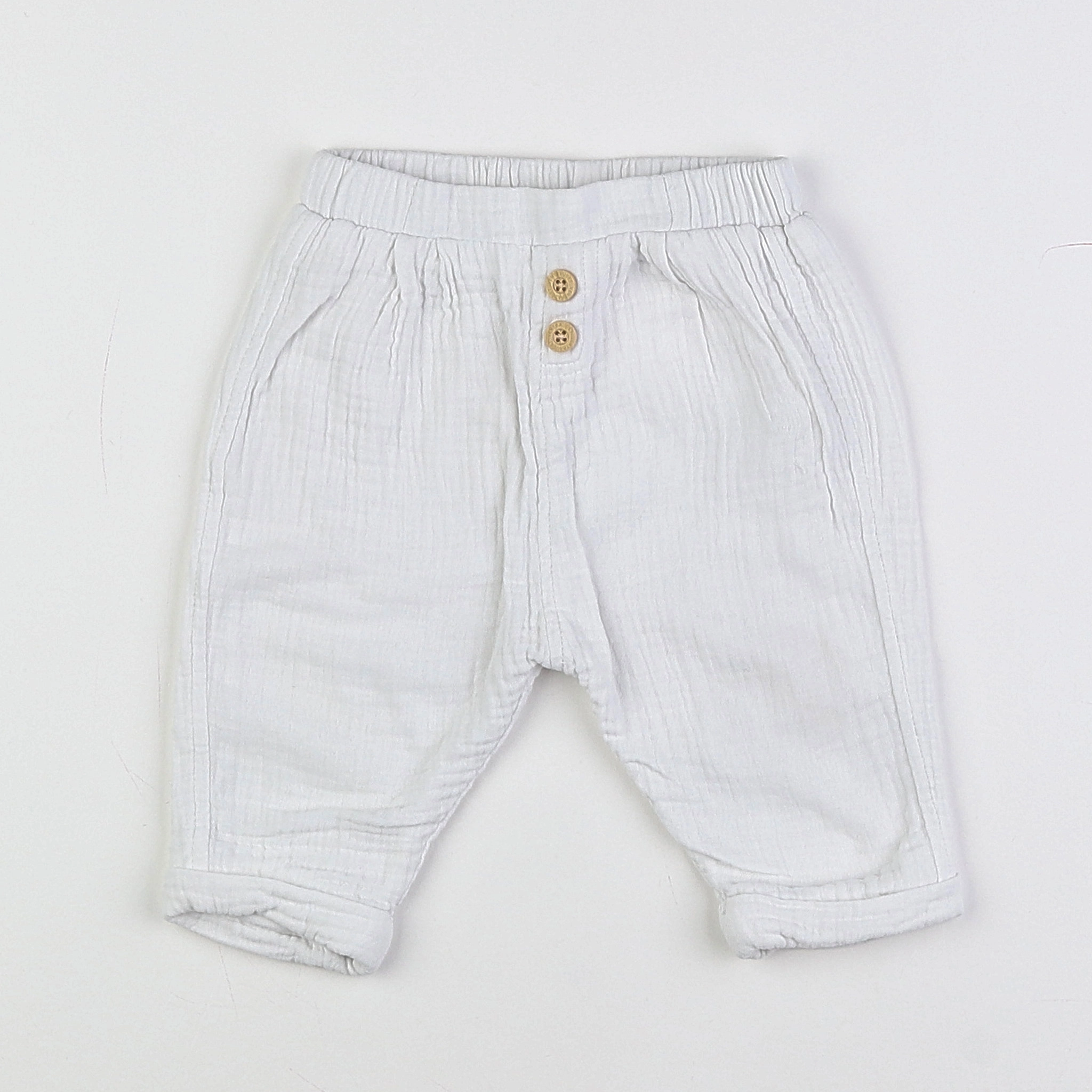 Vertbaudet - pantalon blanc - 6 mois