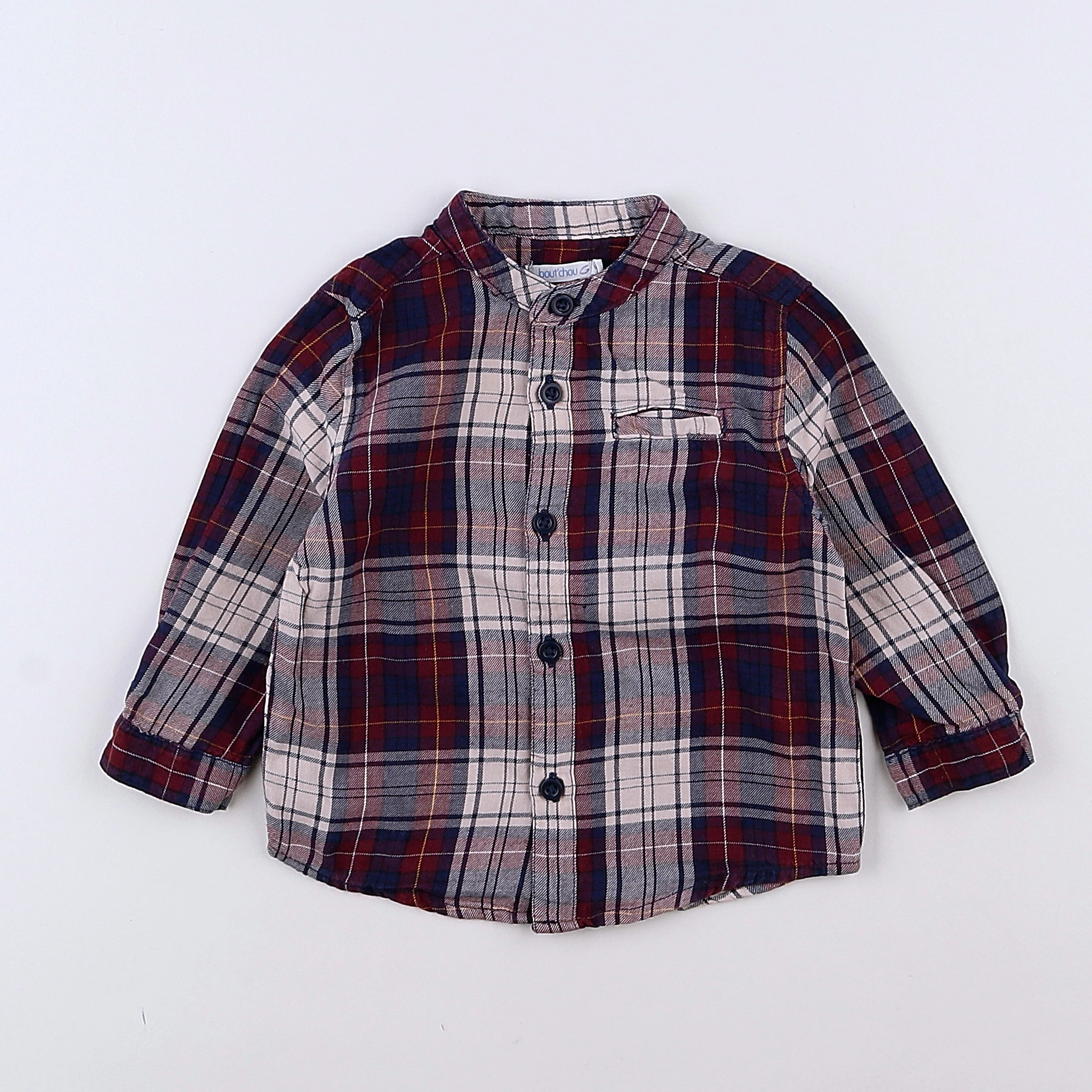 Cyrillus - chemise rouge - 9 mois