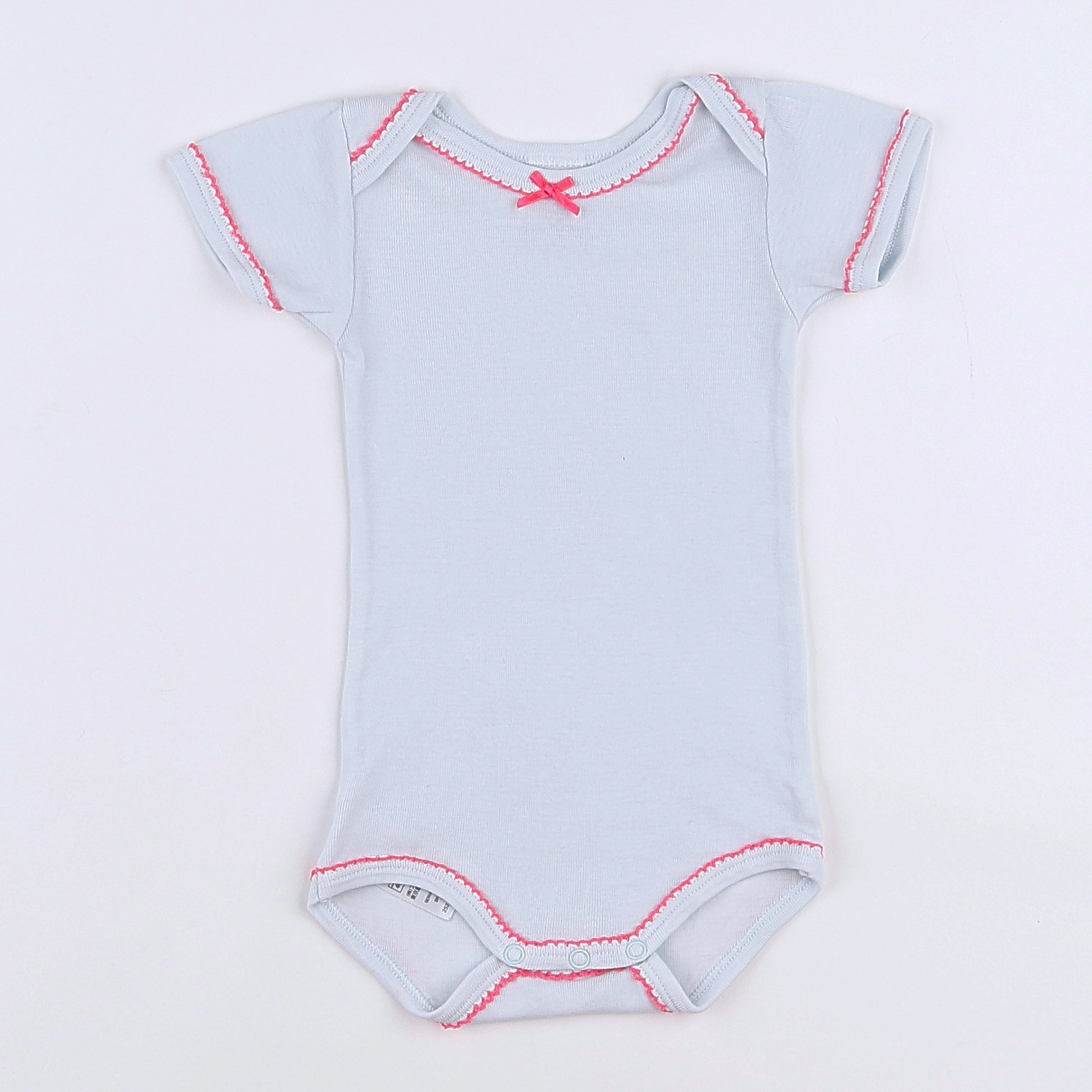 Petit Bateau - body vert, rose - 3 mois