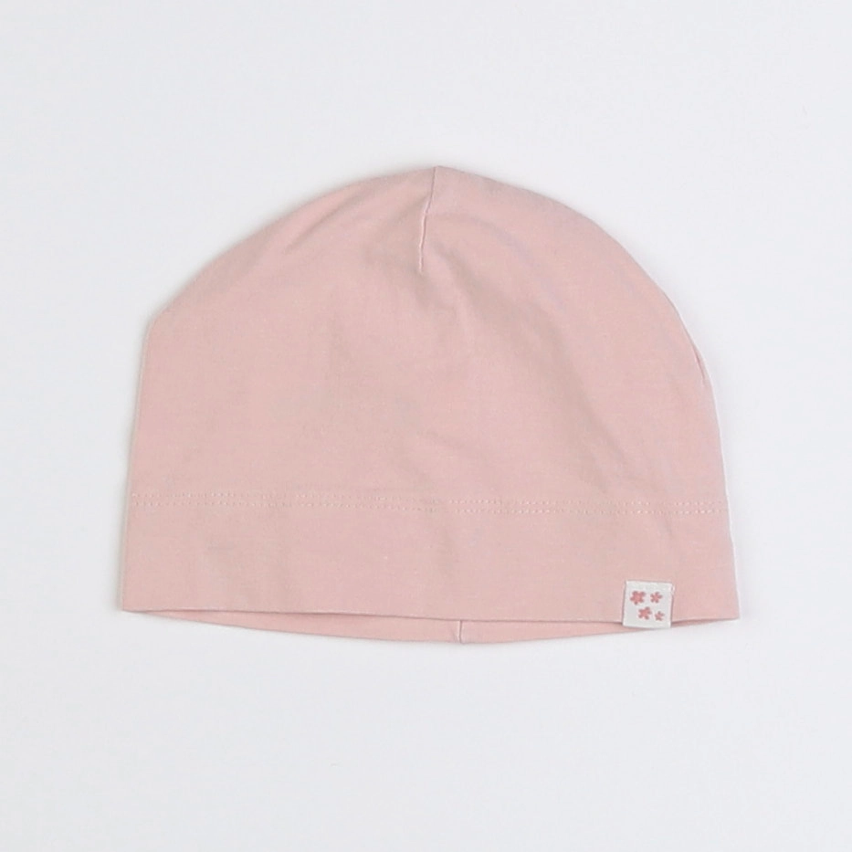 H&M - bonnet de naissance rose - 3/6 mois