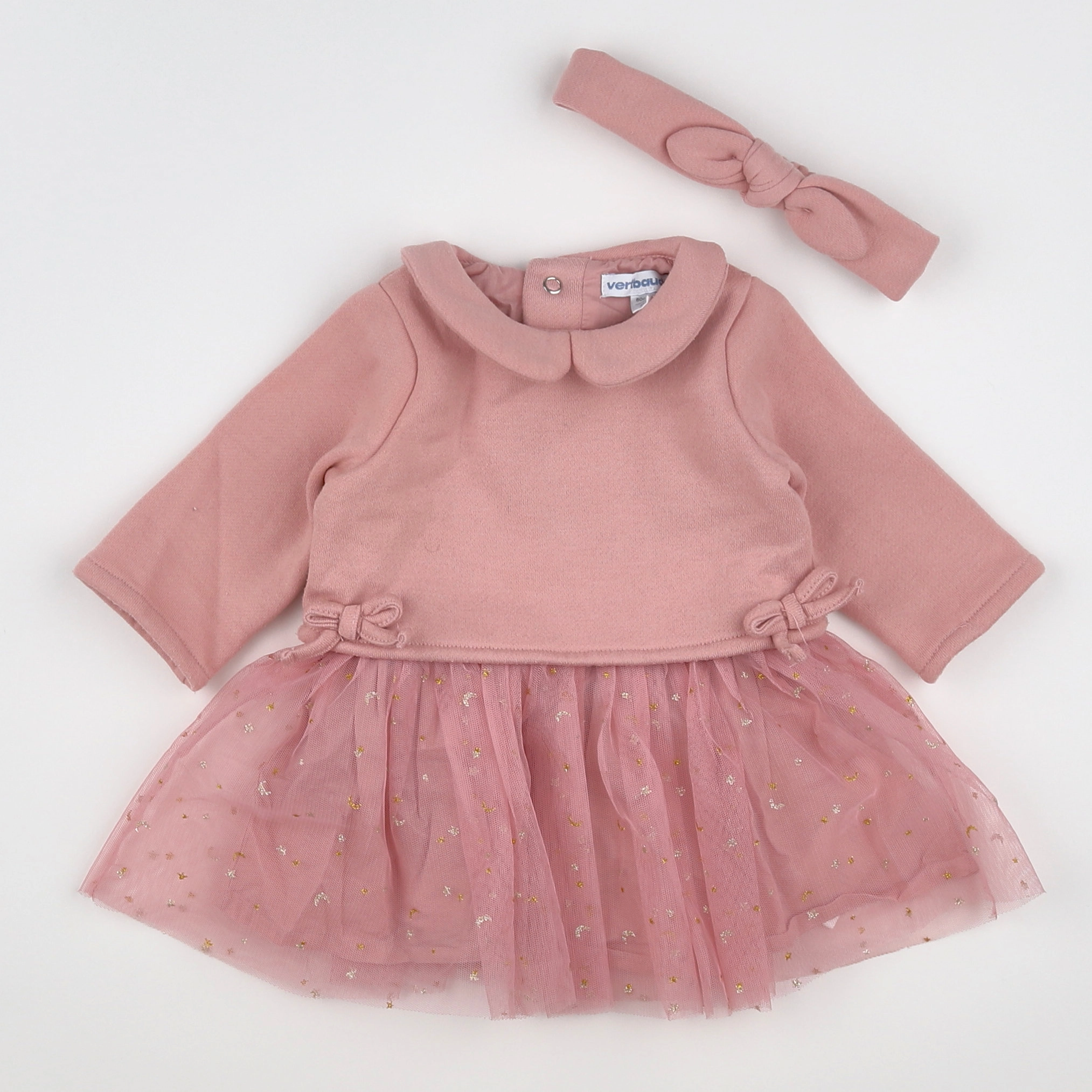 Vertbaudet - robe rose - 3 mois