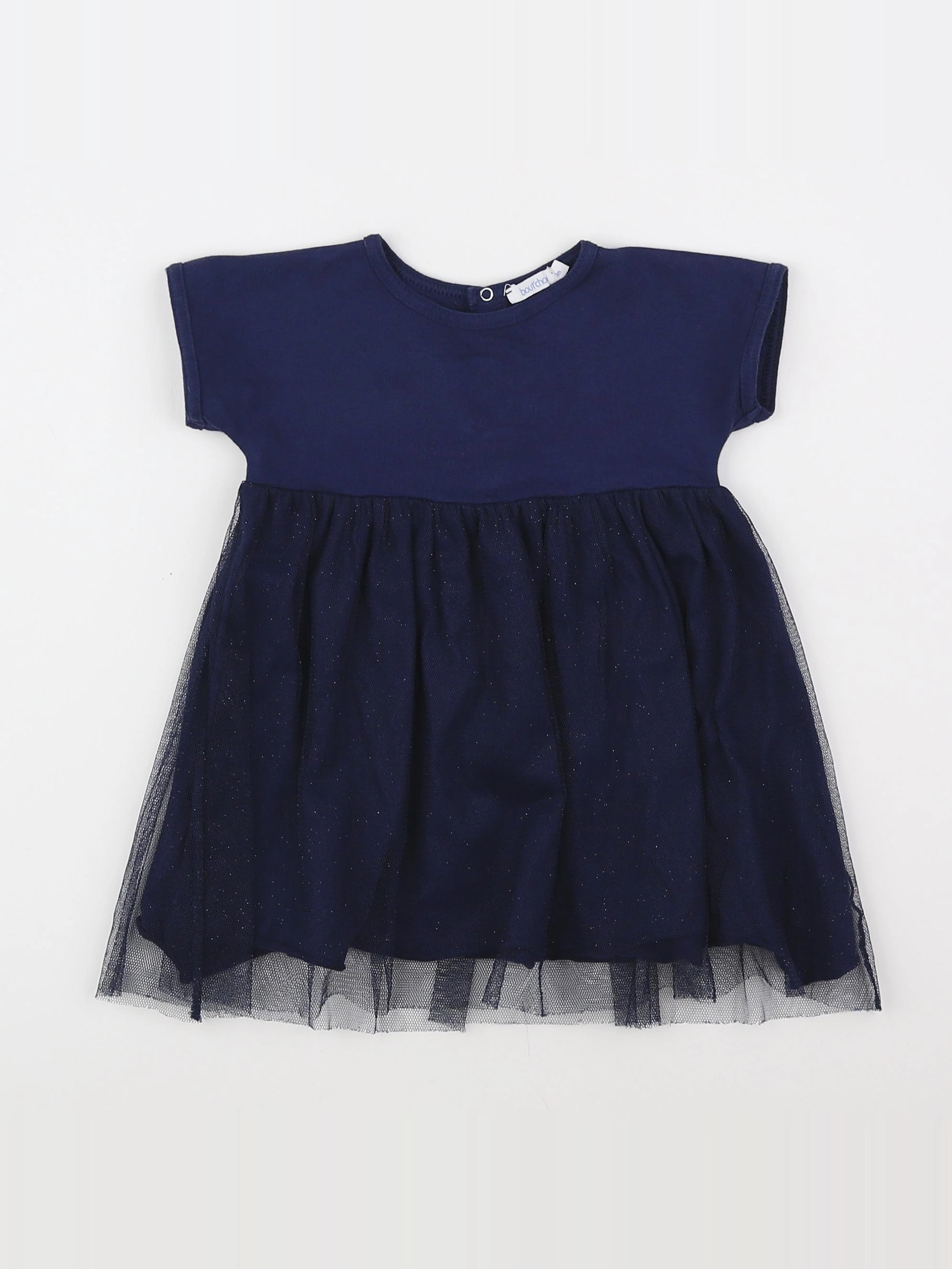 Boutchou - robe bleu, argent - 9 mois