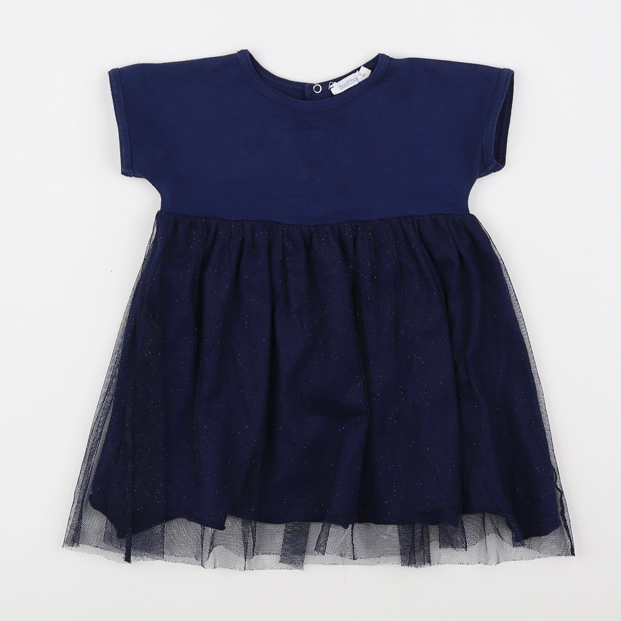 Boutchou - robe bleu, argent - 9 mois