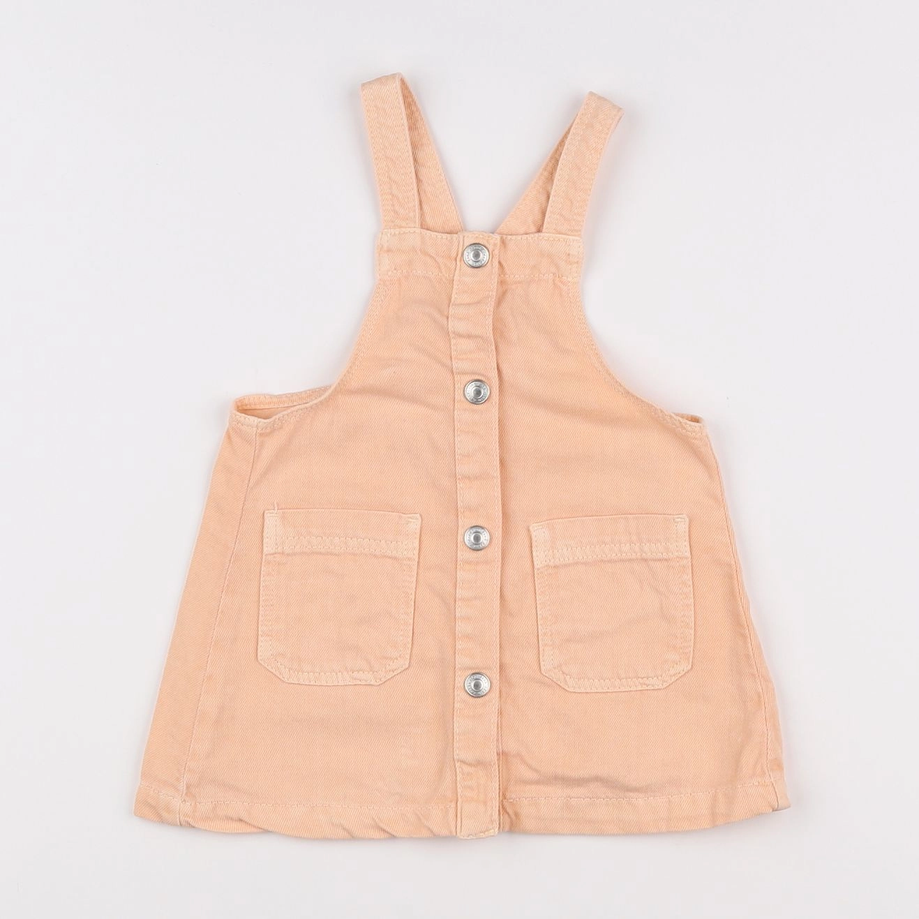 Zara - robe orange fluo - 12/18 mois