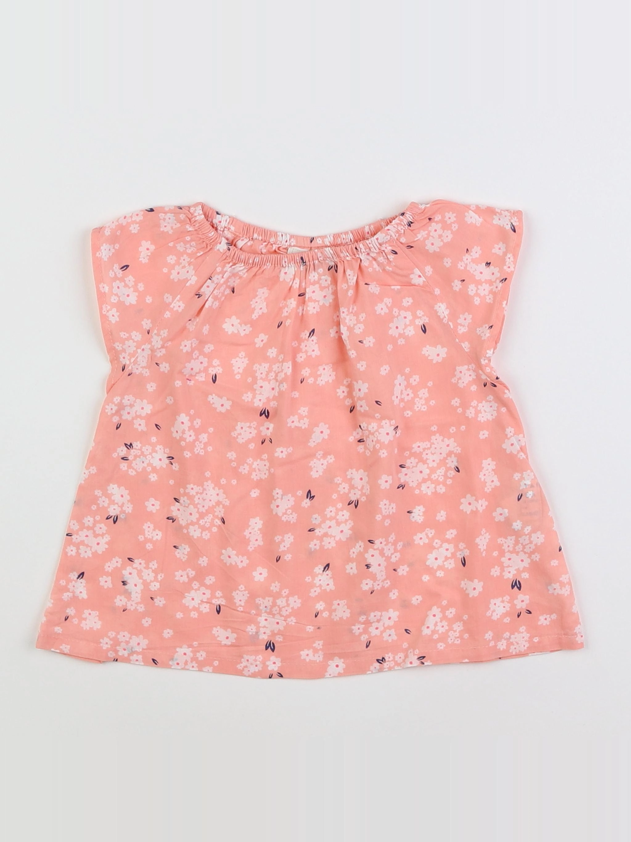 Tape à l'oeil - blouse rose - 9 mois