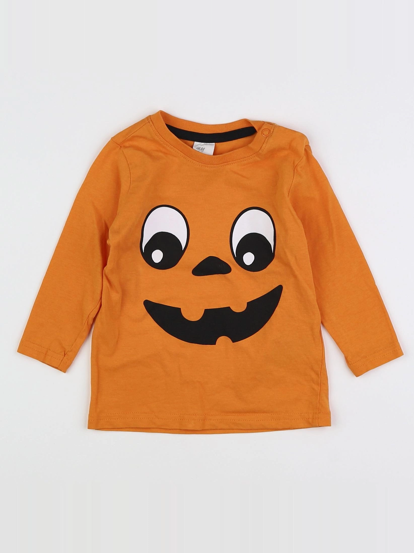 H&M - tee-shirt orange - 9 mois