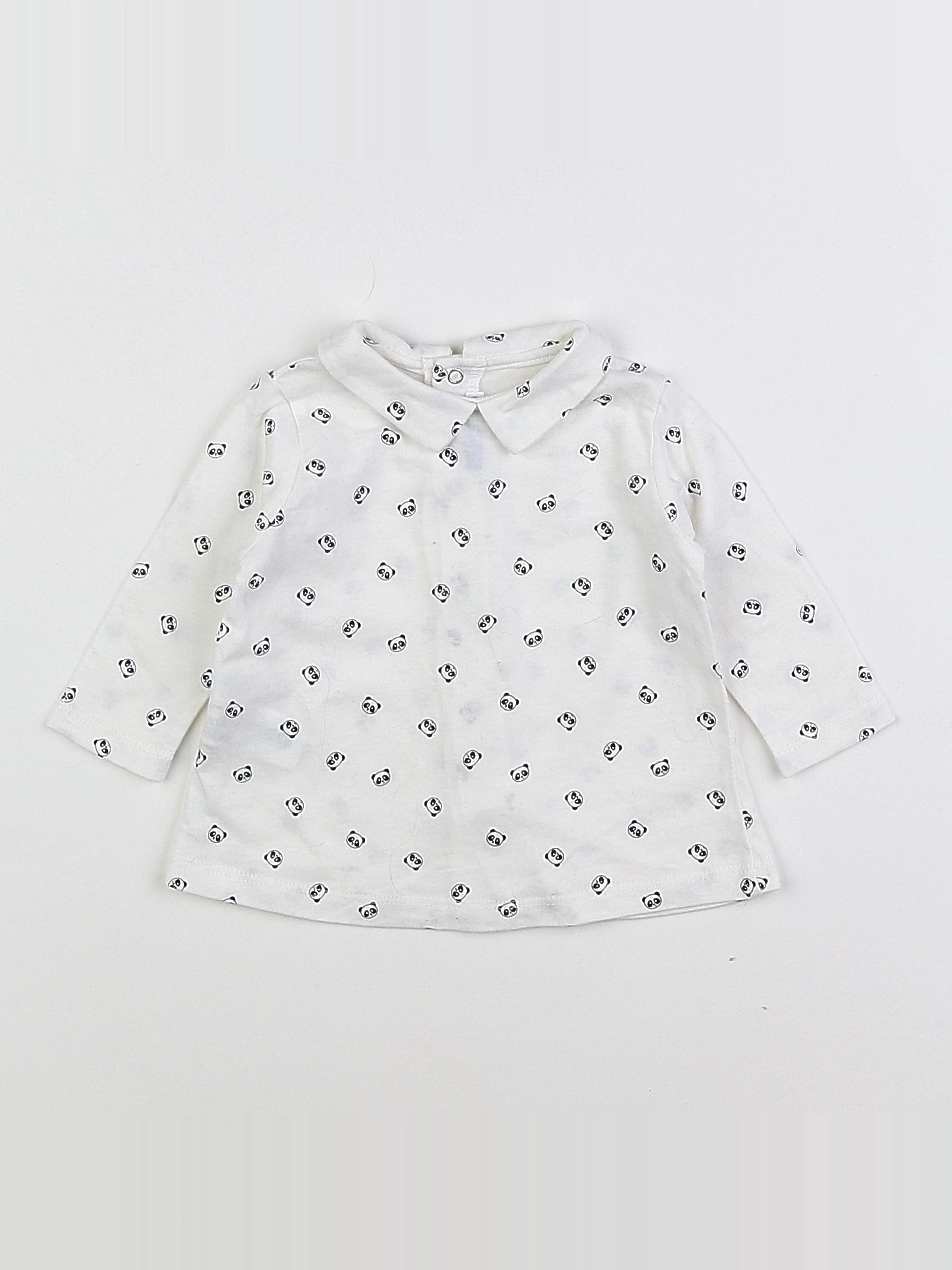 Boutchou - tee-shirt bleu - 6 mois