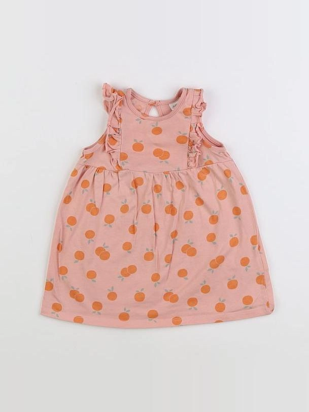 H&M - robe rose - 6/9 mois