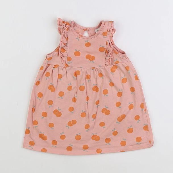 H&M - robe rose - 6/9 mois