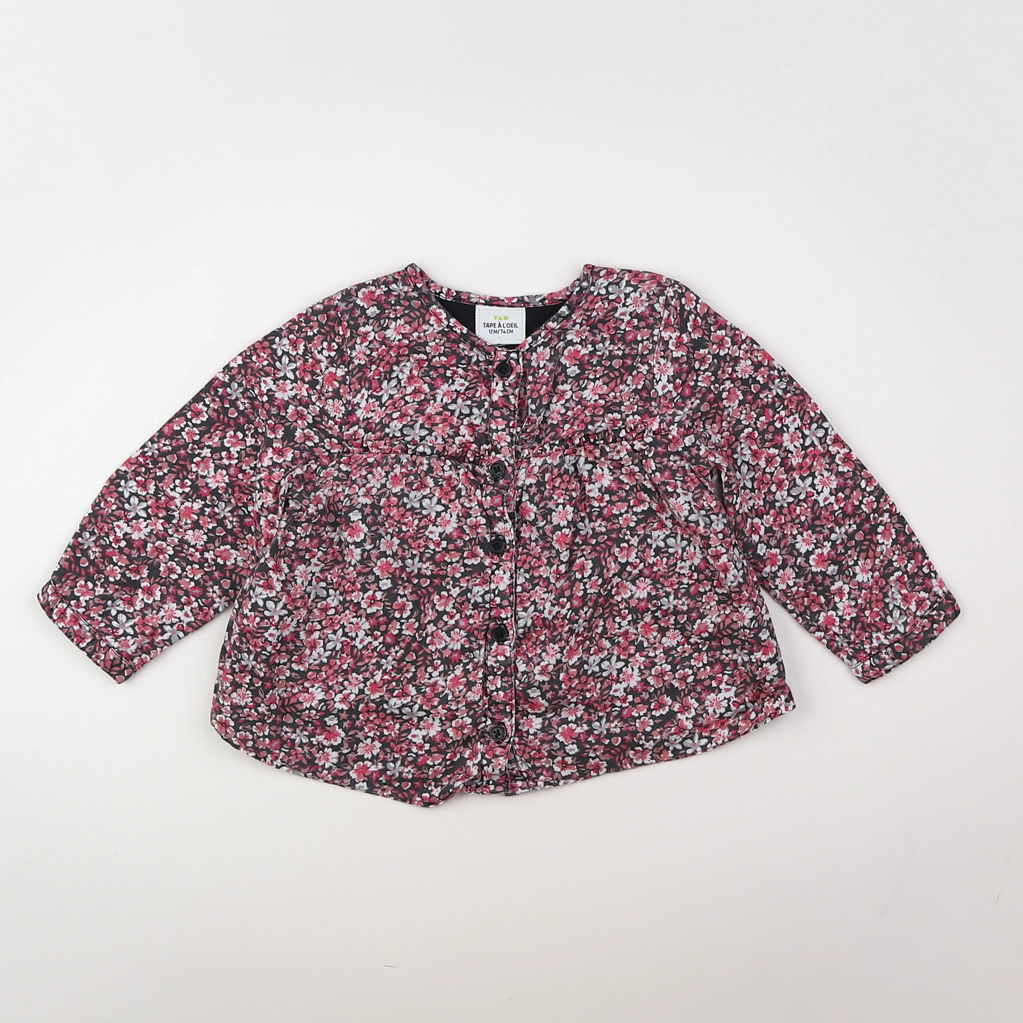 Tape à l'oeil - blouse rose - 12 mois